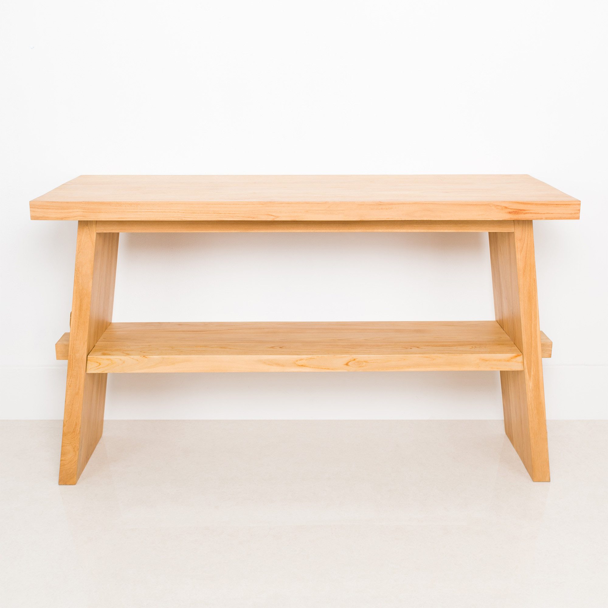 wohnfreuden Waschbeckenunterschrank Teakholz Waschtisch ZEN 140 cm extra hoch