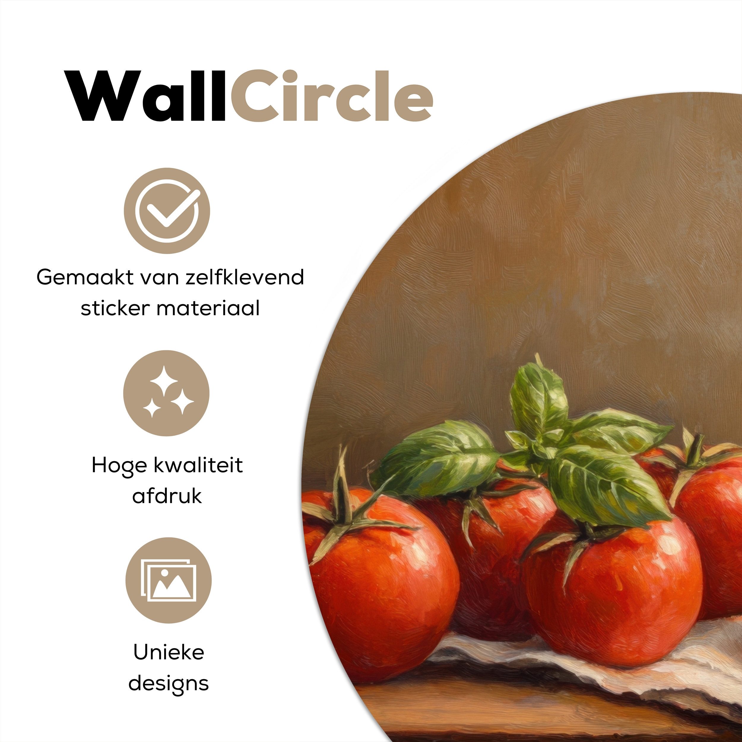 MuchoWow Wandsticker Tomaten - Olivenöl - günstig online kaufen