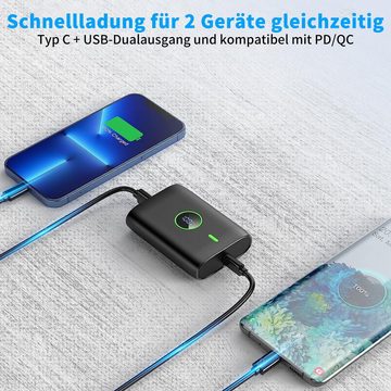 JOEAIS Powerbank 10000mAh Externe Handyakkus Batterie USB Type C Externe Akku Powerbank, 22.5W Ladegerät Kompatibel