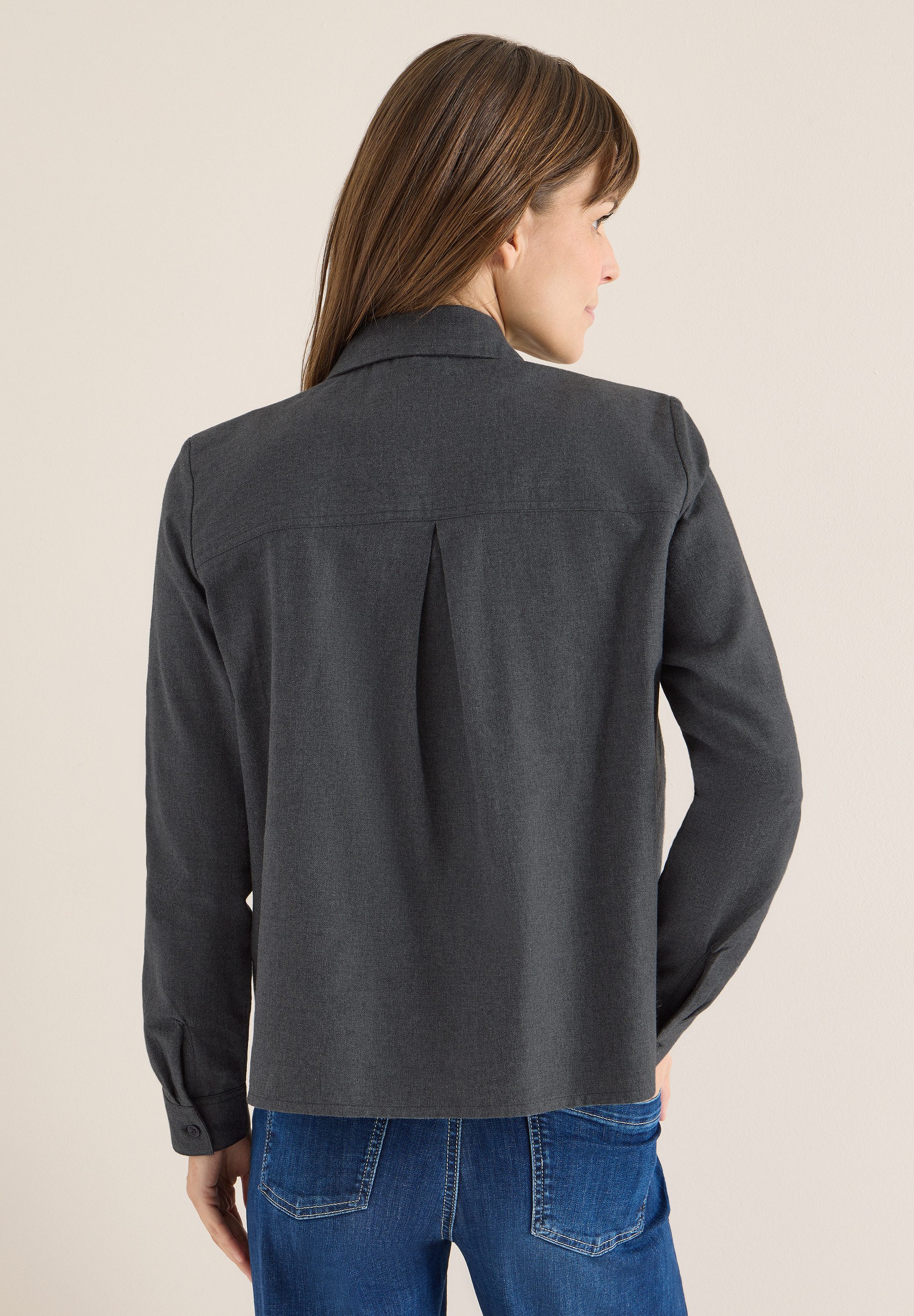 CECIL Langarmbluse aus reiner Baumwolle günstig online kaufen