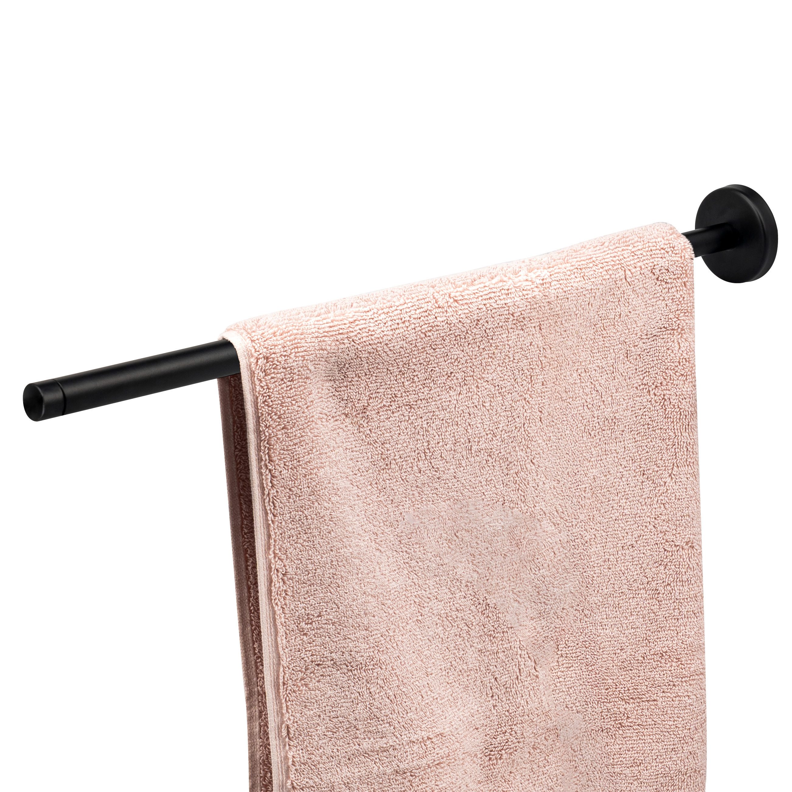 bremermann Teleskop-Handtuchhalter Bad-Serie PIAZZA BLACK - aus Edelstahl matt schwarz