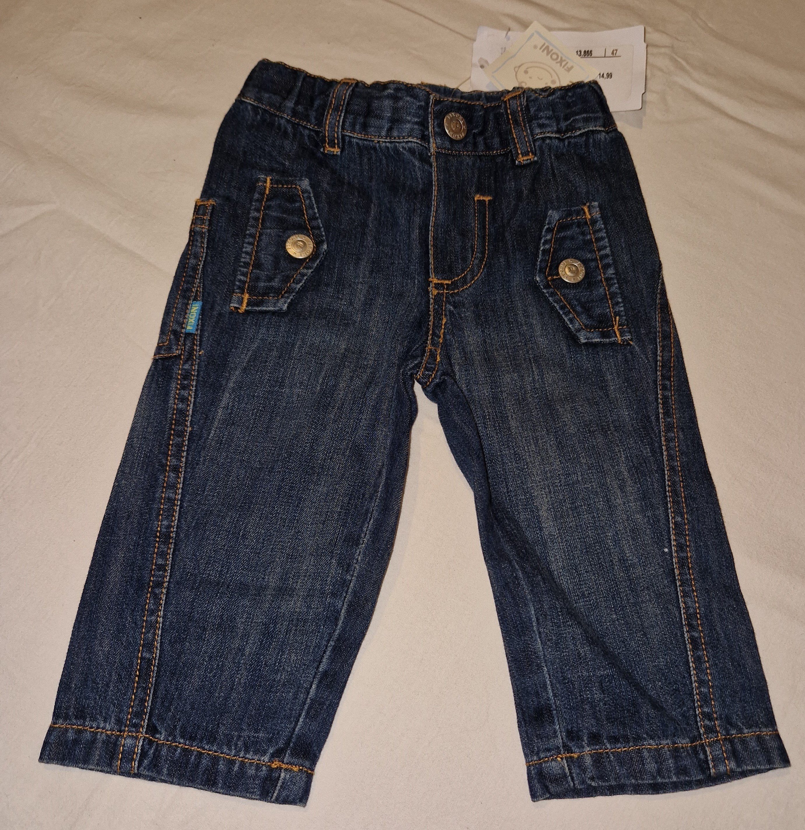 Fixoni (2211037) Bequeme blau 62/68 Größe Jungen Jeans