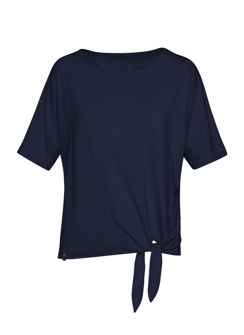Trigema T-Shirt TRIGEMA T-Shirt mit modischem Knoten (1-tlg)