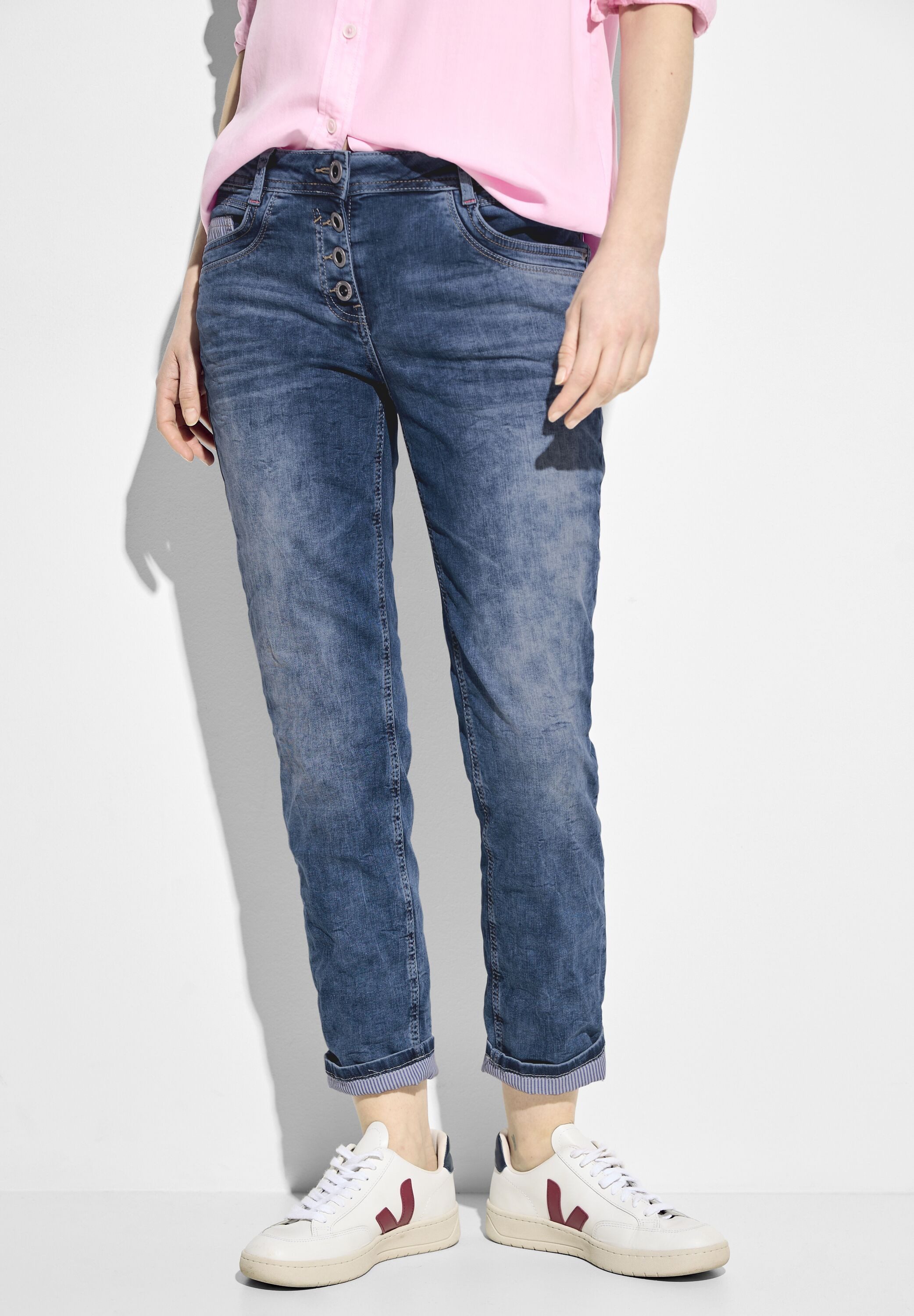 Cecil Charlize Jeans 7/8 Donna Taglia W36 (46) L28, In Ottime