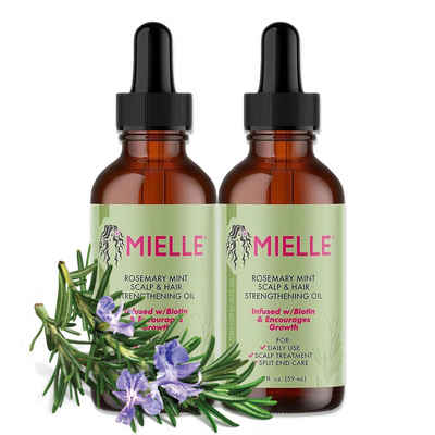 Mielle Organics Haaröl Rosmarinöl Ätherisches Öl Haarwachstum Haarpflege Hautpflege MIELLE, 2-tlg.