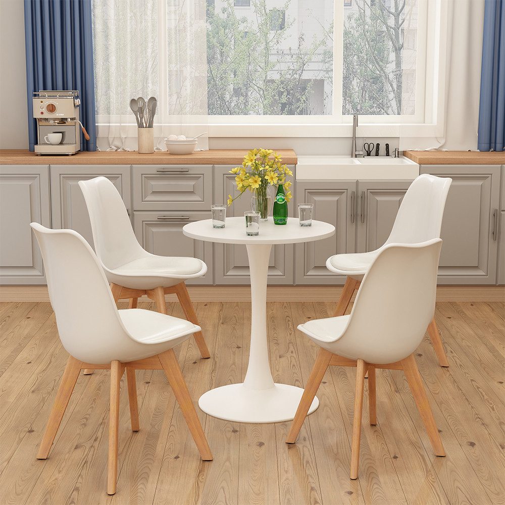 Vicco Esstisch Carl, Weiß, 60 x 60 cm (1-St)