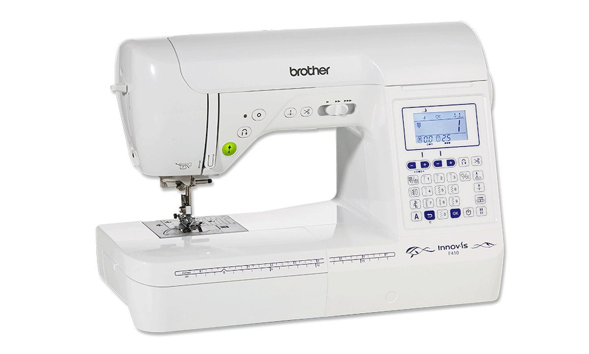 Brother Nähmaschine Innov-is F410, 104 Programme, Transportsystem rechteckig, Aufspulautomatik