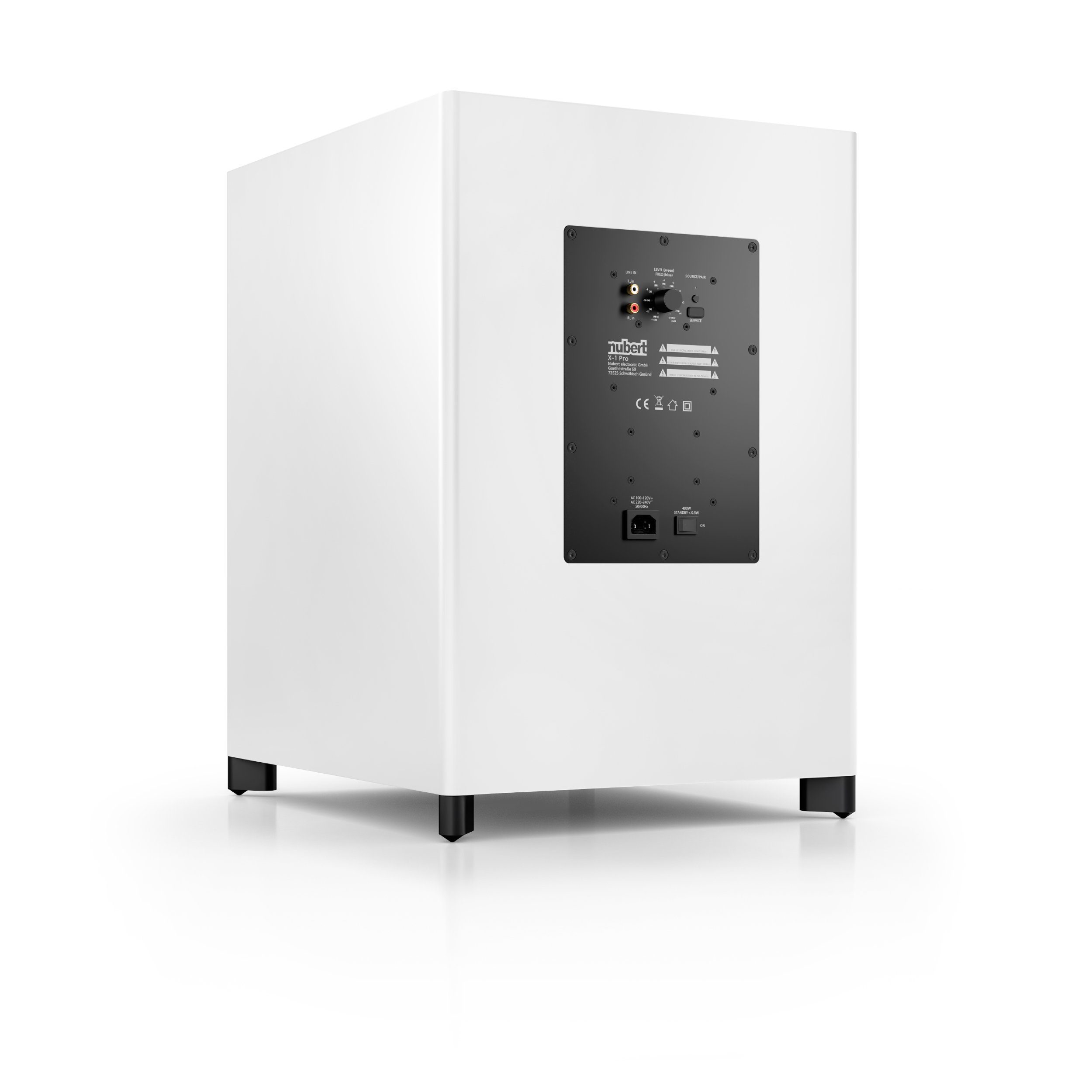Nubert nuSub XW-1200 Subwoofer (Bluetooth, X-Connect, X-Connect Surround, 360 W, Aktiver Downfire-Subwoofer)