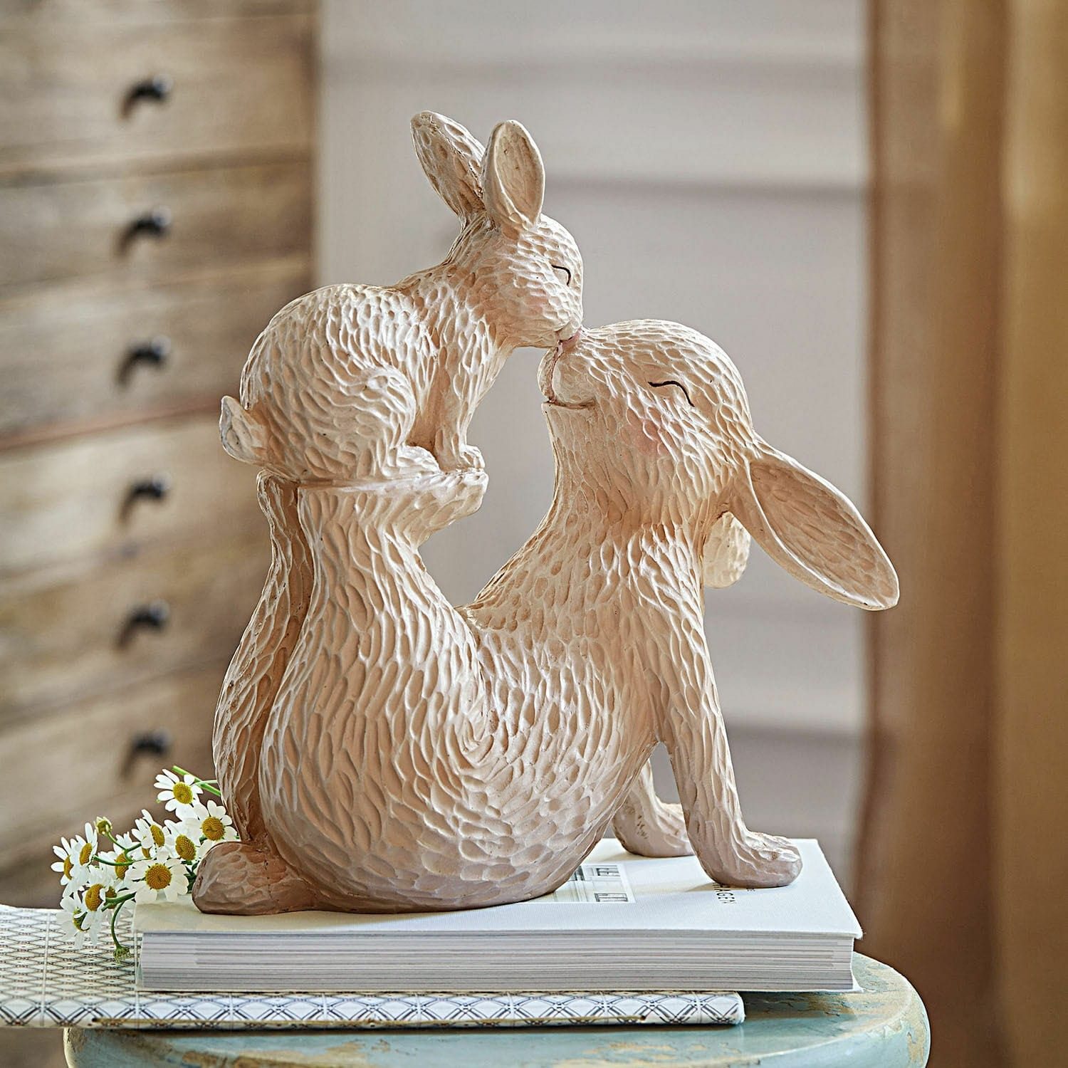 Mirabeau Osterfigur Deko-Hase Trista beige/rosa