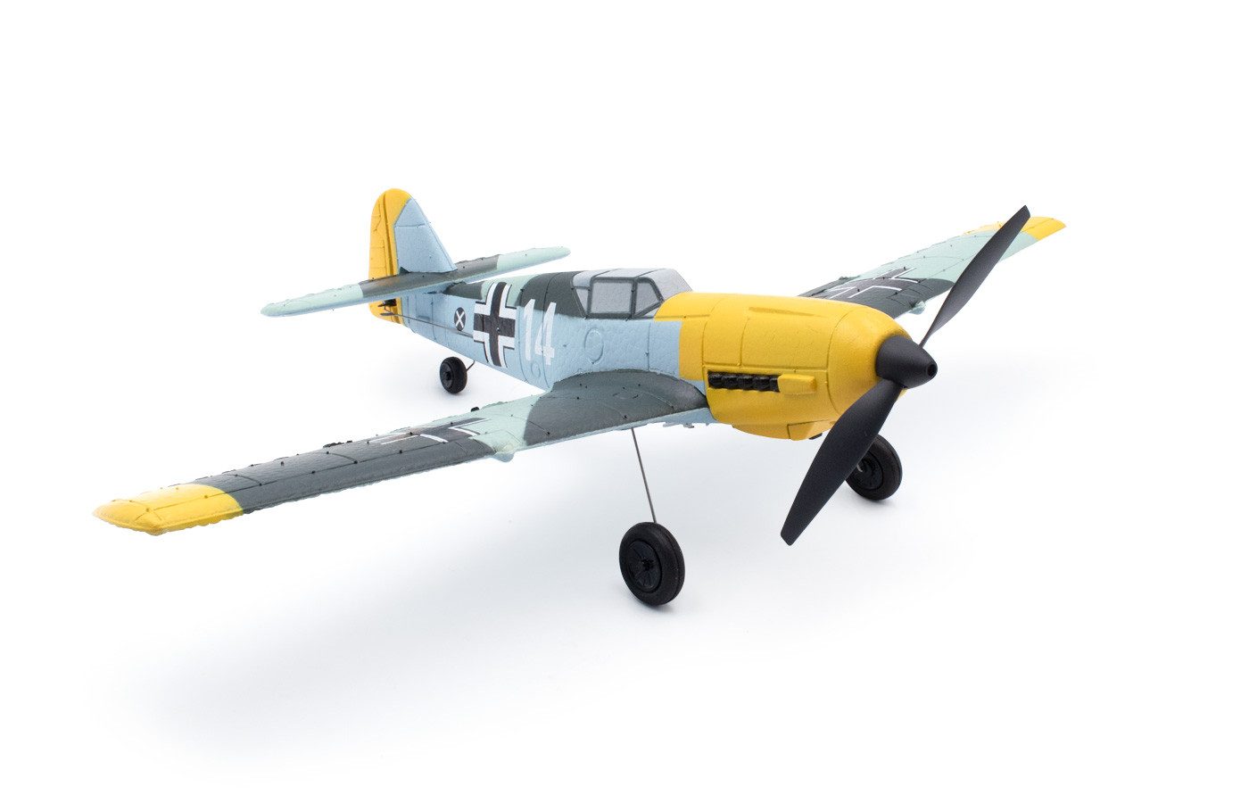 Robitronic RC-Helikopter Modster MDX BF 109 E Messerschmitt RC Flugzeug RTF inkl. 6-Achs-Flu