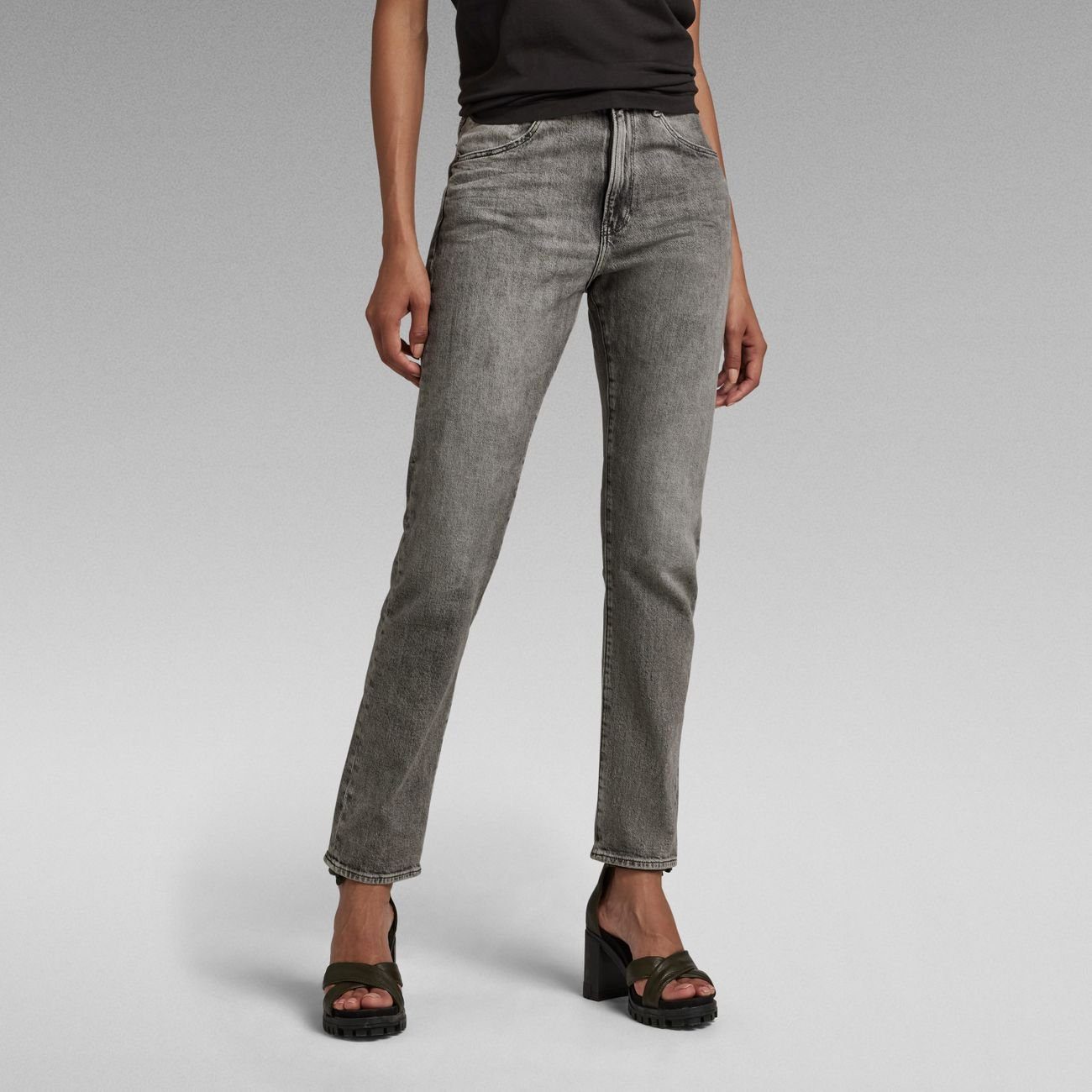 G-STAR 5-Pocket-Hose Virjinya Slim faded carbon (1-tlg)