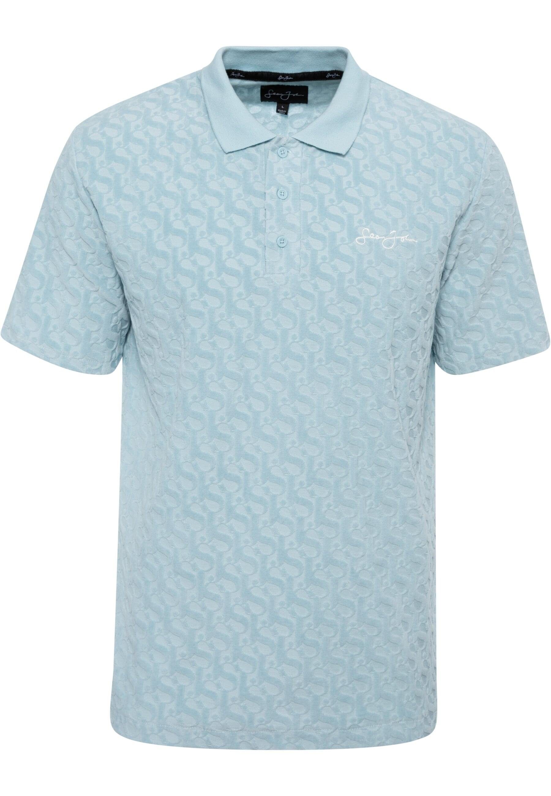 Sean John Poloshirt Herren SJ Logo Devorée Monogram Poloshirt (1-tlg) Velours JM232-006-02