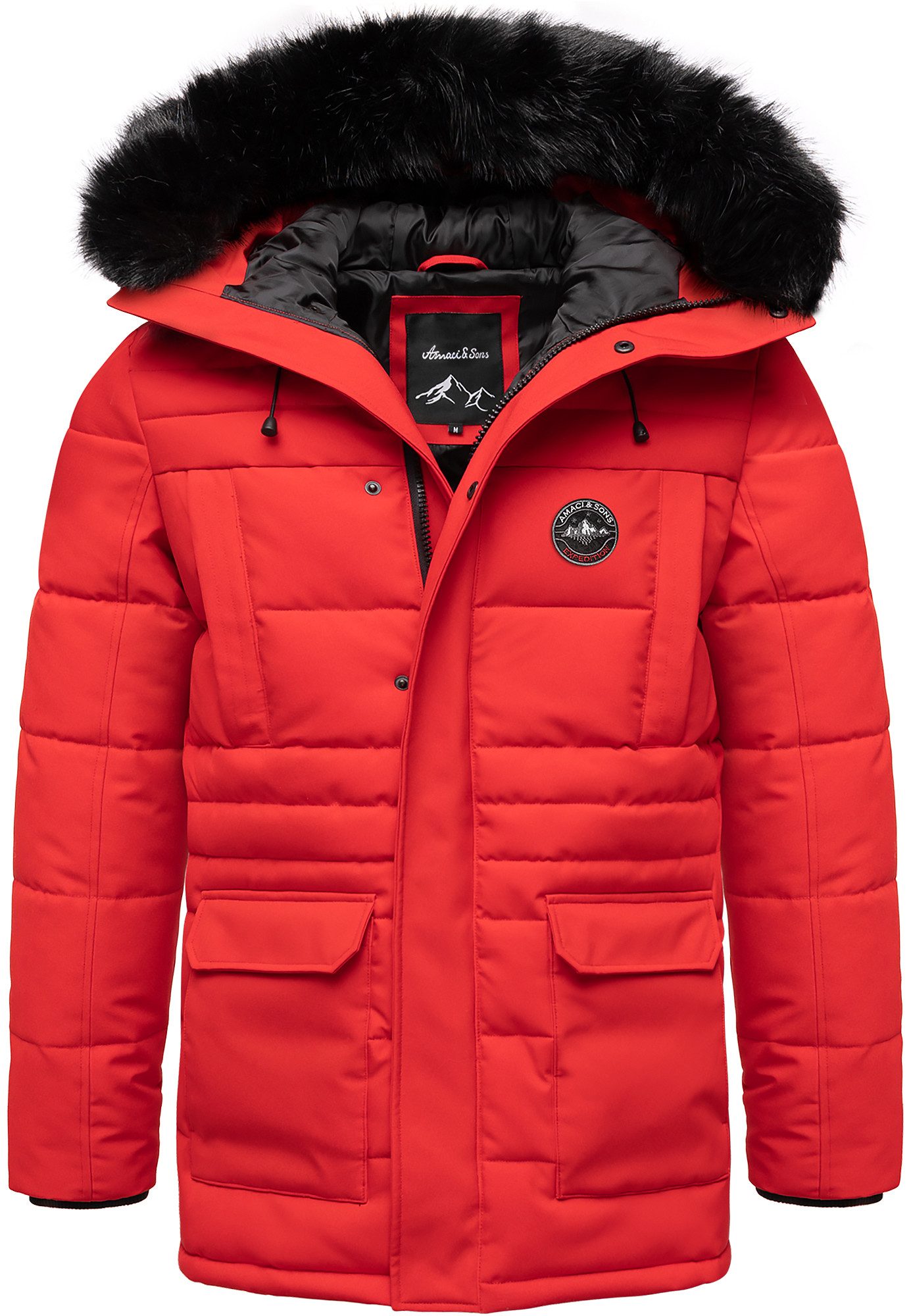 Amaci&Sons Winterjacke TULSA Winterjacke Herren Gefütterte günstig online kaufen