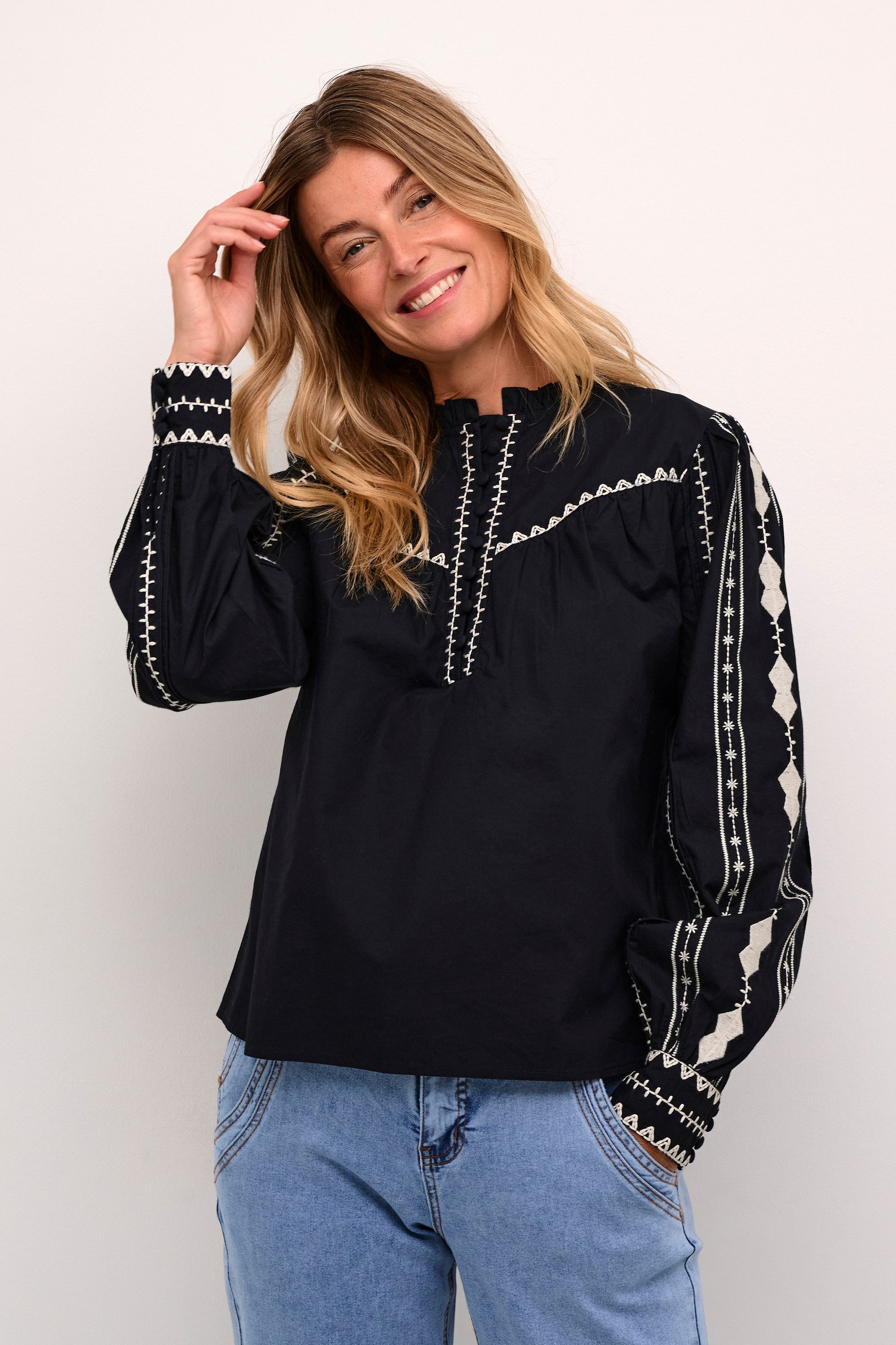 Cream Langarmbluse Langarm-Bluse CRGwen