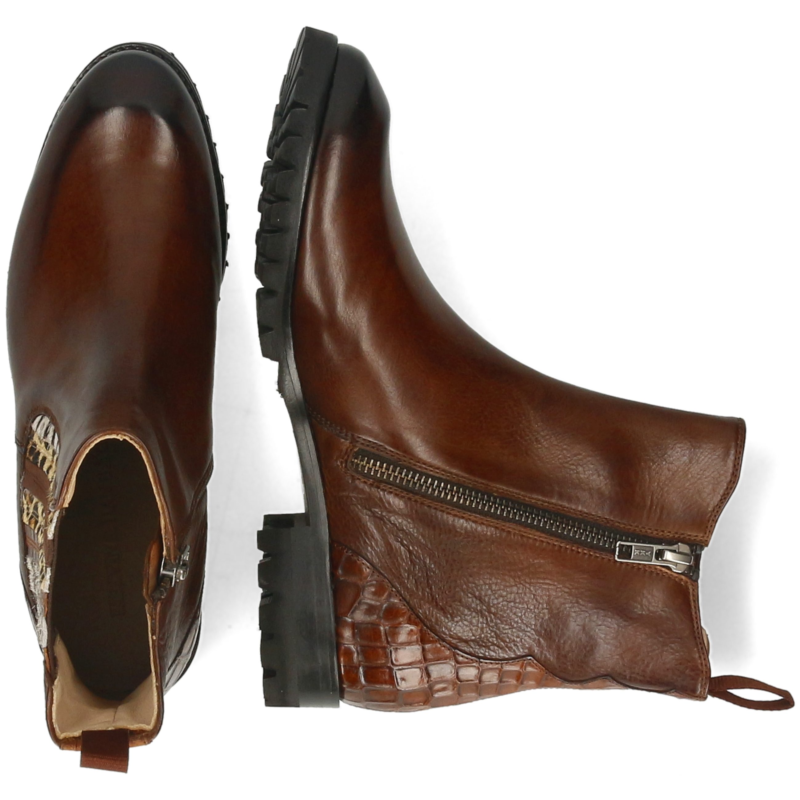 2 Monza Mid Stiefelette Hamilton Monza Brown Melvin Lexi &