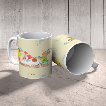 Mr. & Mrs. Panda Tasse Ostern Frühstück - Blumig - Geschenk, Tasse, Tasse Sprüche, Büro Tas, Keramik, Herzberührende Designs