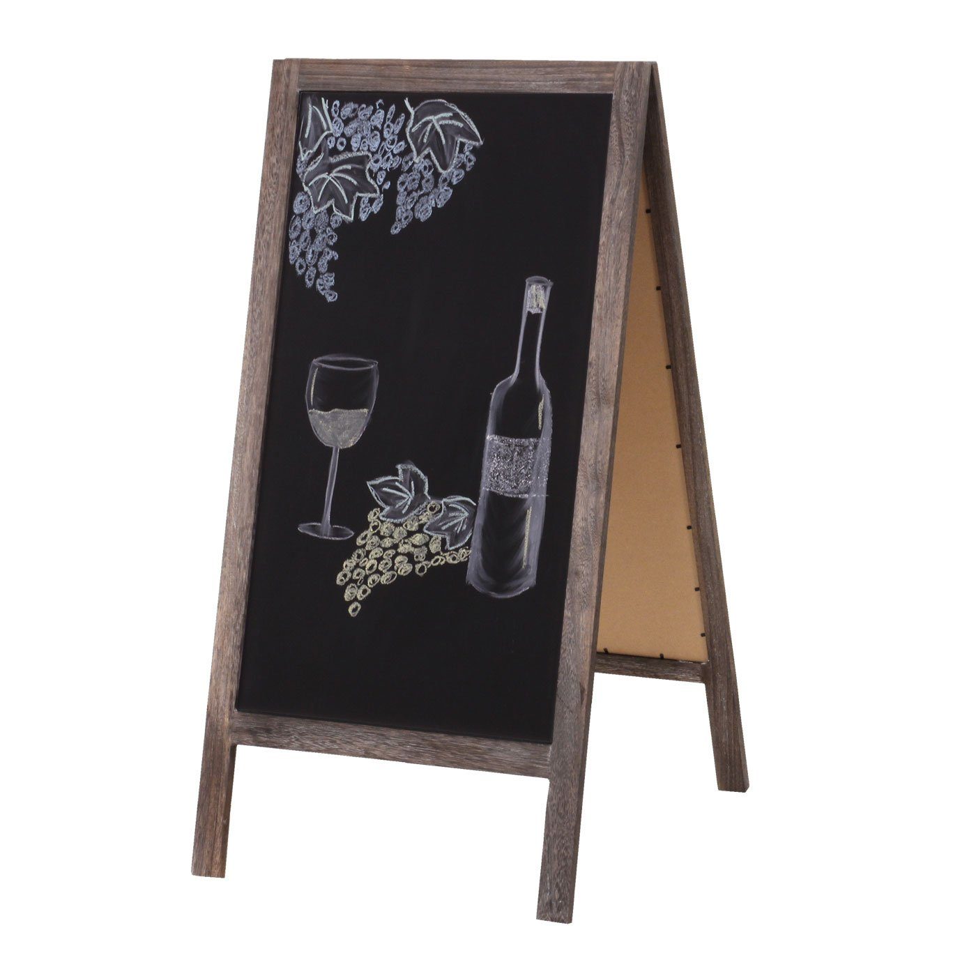 MCW Standtafel XL MCW-C17, 2 getrennte Tafelflächen, Füße mit Schnur verbunden, Klappfunktion