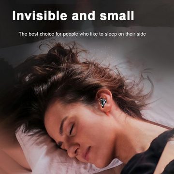 Xmenha Genießen Sie ungestörten Schlaf, Mini In-Ear-Kopfhörer (Einfache Button-Steuerung für Anrufe, Lautstärke und mehr. Universelle Kompatibilität mit allen Bluetooth-Geräten., mit komfortablen Ohrhörern für Musikgenuss Ultimativer Tragekomfort)