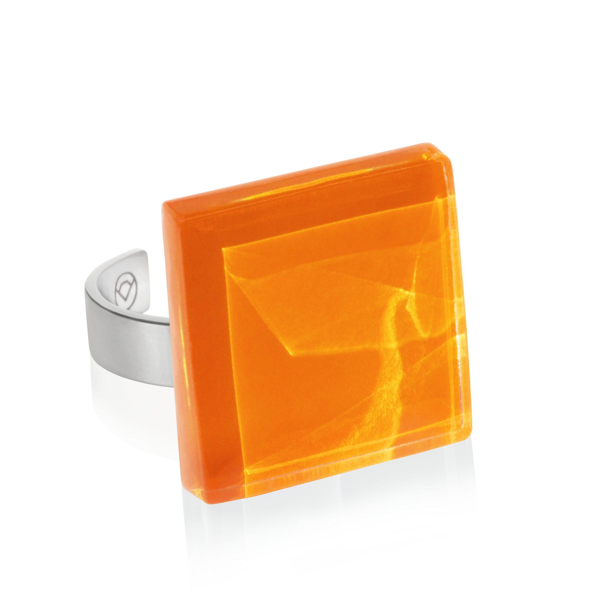 ALEXASCHA Fingerring Statement Ring mit Stein 20mm • größenverstellbar
