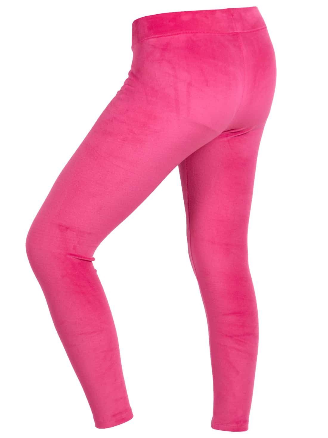 KMISSO Leggings Kinder Leggings (1-tlg) Nicki Hose 30523 Rosa-Pink Casual Mädchen