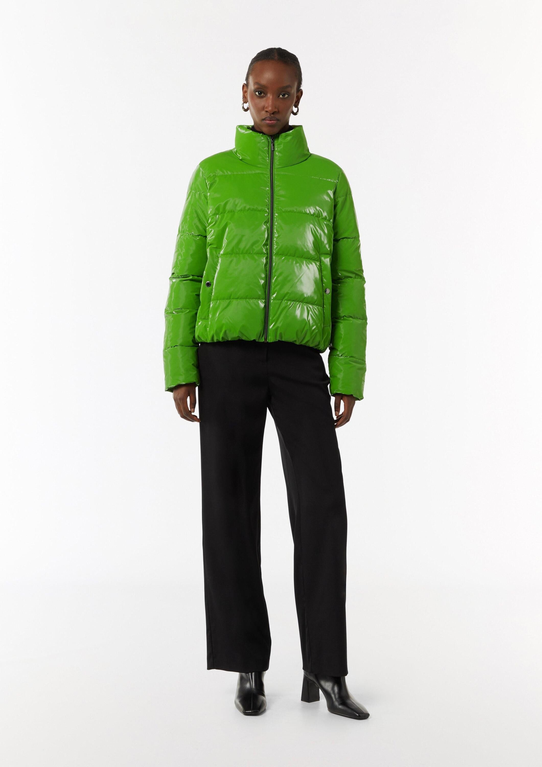 comma Winterjacke Outdoor-Jacke Glänzende Jacke mit Steppung