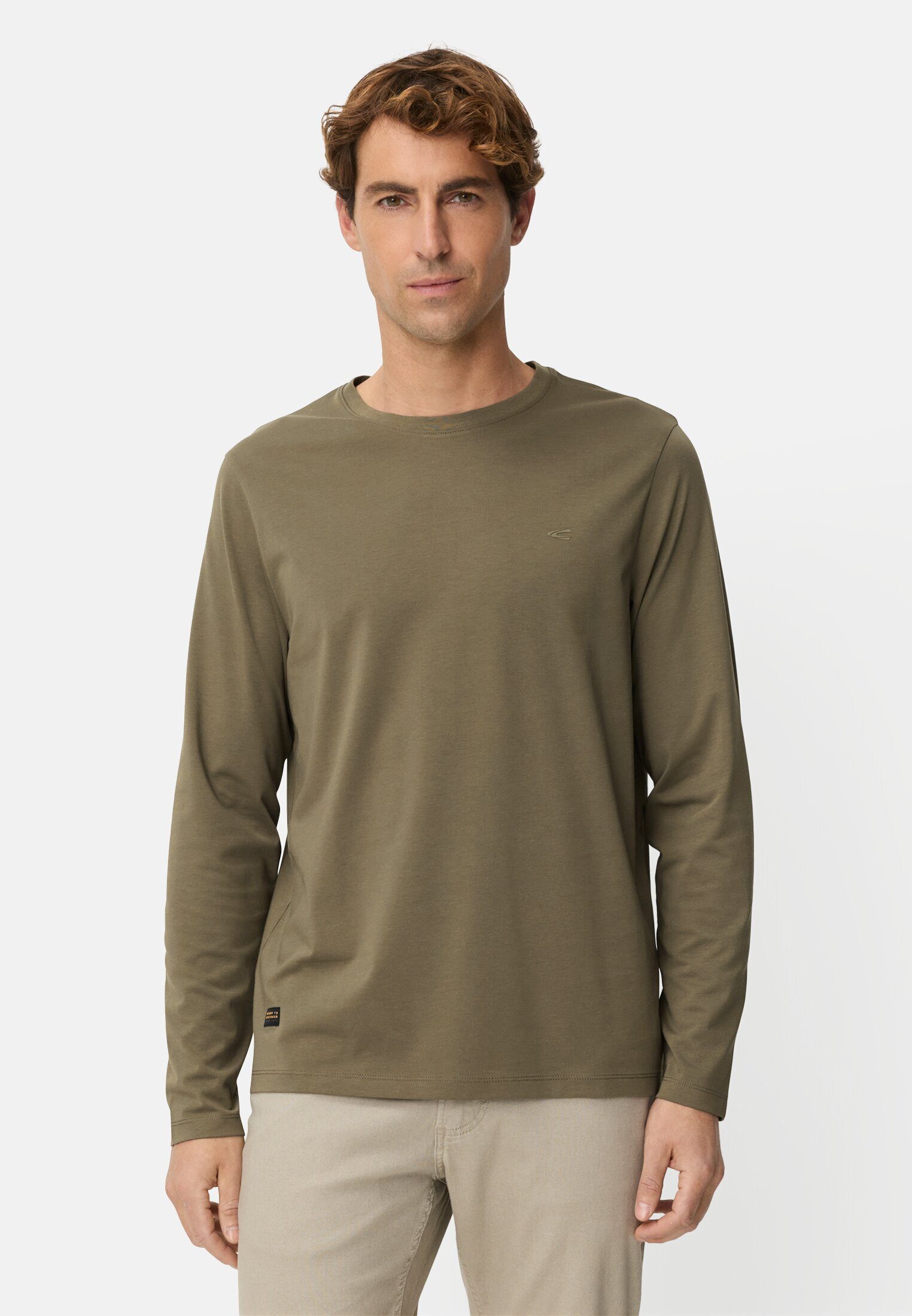 camel active Langarmshirt fleXXXactive® Langarmshirt mit Rundhalsausschnitt günstig online kaufen