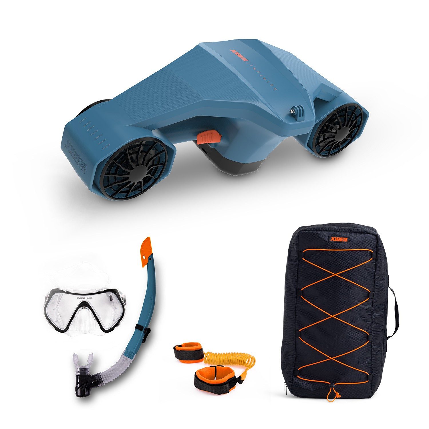Jobe SUP-Board Jobe Infinity Pro Seascooter Package Tauchscooter Set mit zwei Akku
