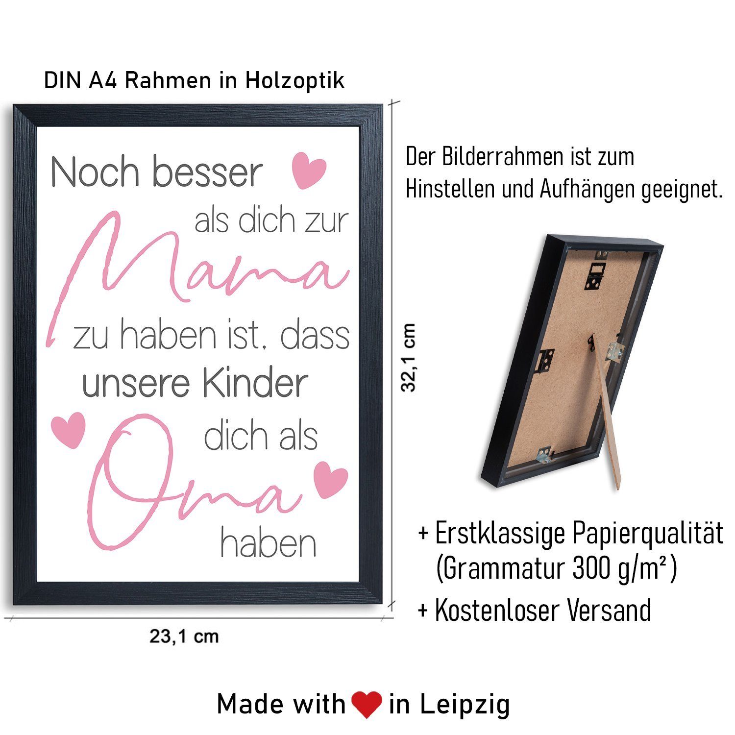Tigerlino Poster Mama Oma Geschenk Muttertag günstig online kaufen
