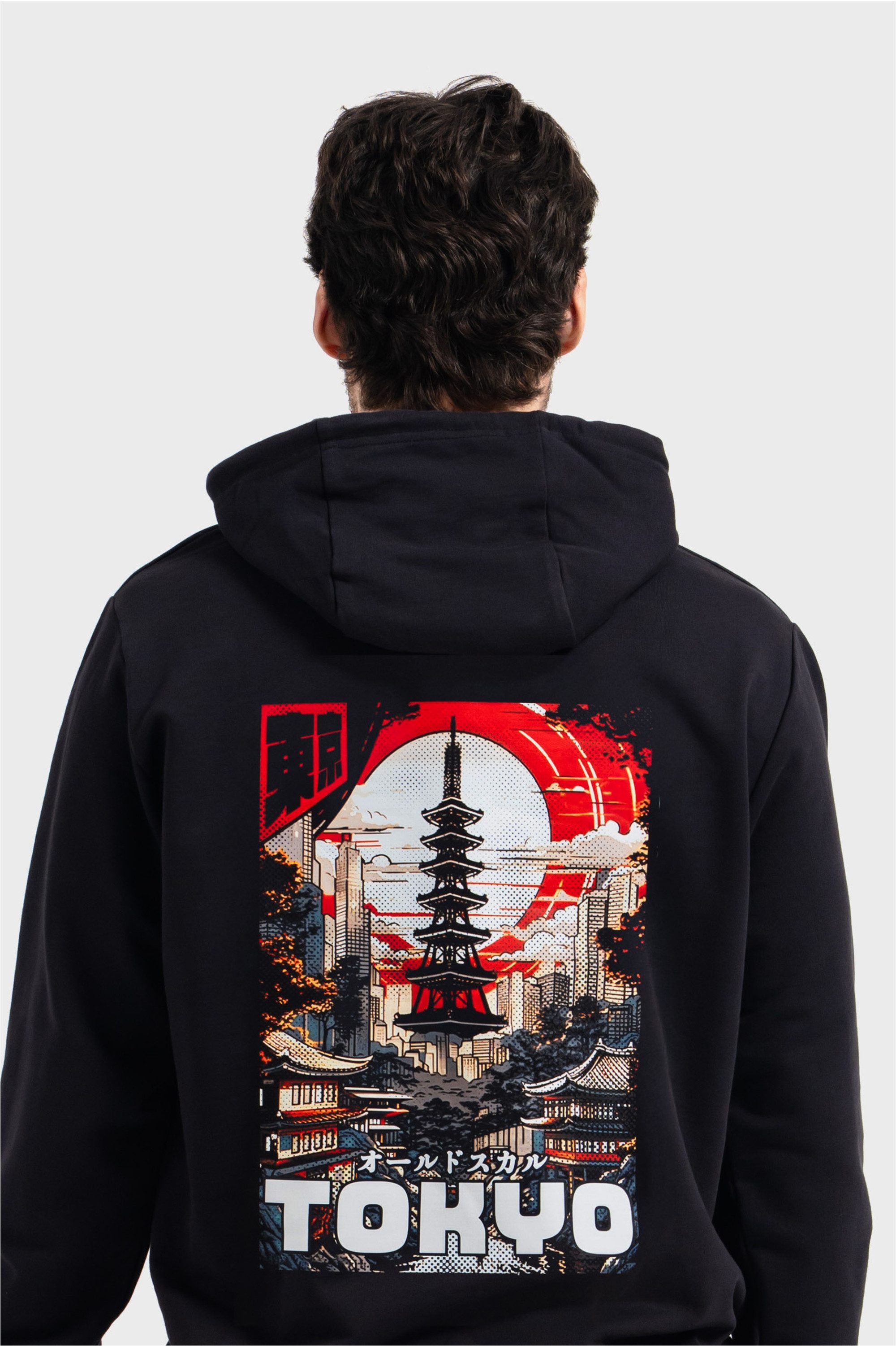 Oldskull Kapuzensweatshirt Tokyo Skyline Manga Graphic günstig online kaufen