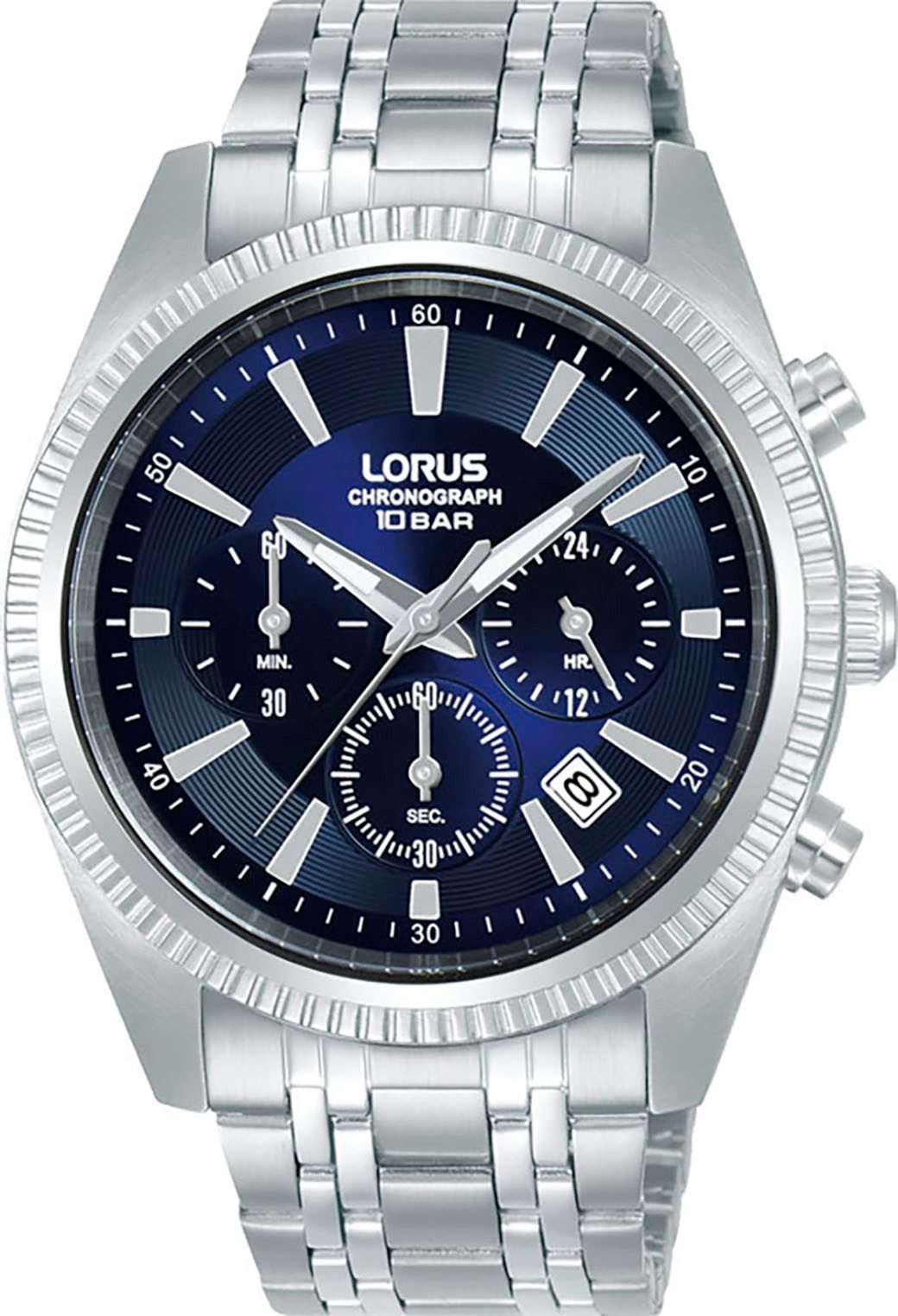 LORUS RT395KX9, Quarzuhr, Armbanduhr, Herrenuhr, Edelstahlarmband, analog, Tag