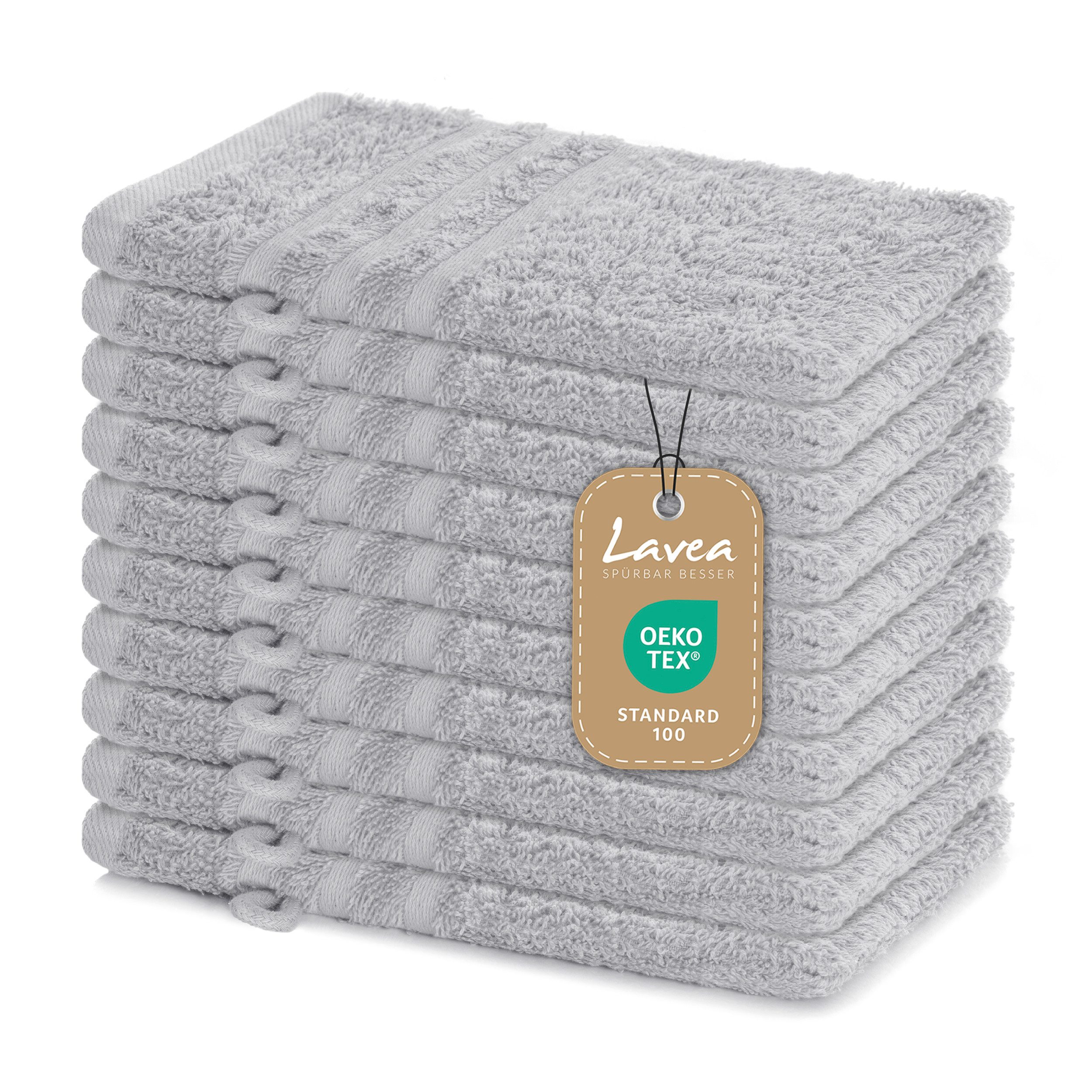 Lavea Handtuch Set Frottierserie Elena, Waschhandschuh günstig online kaufen