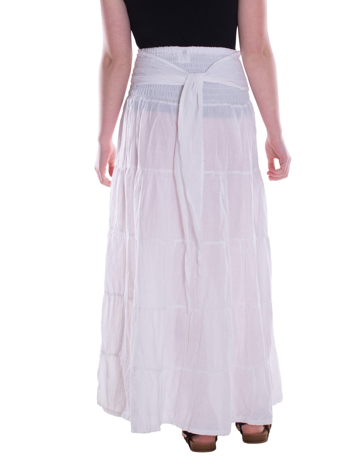 Vishes Maxirock Damen Maxi-Rock Baumwolle Vintage, günstig online kaufen
