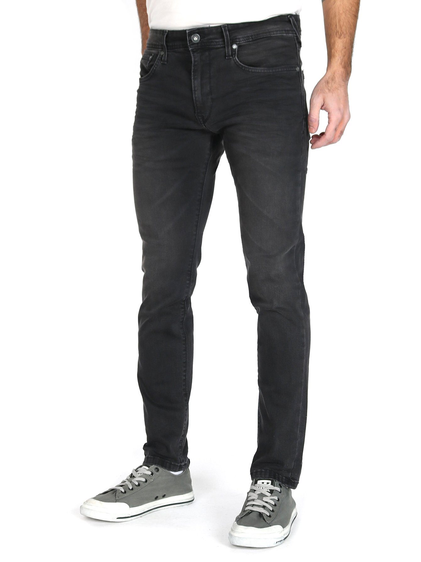 Pepe Jeans Slim-fit-Jeans Röhren Super Stretch Hose - Stanley WB7 - L32