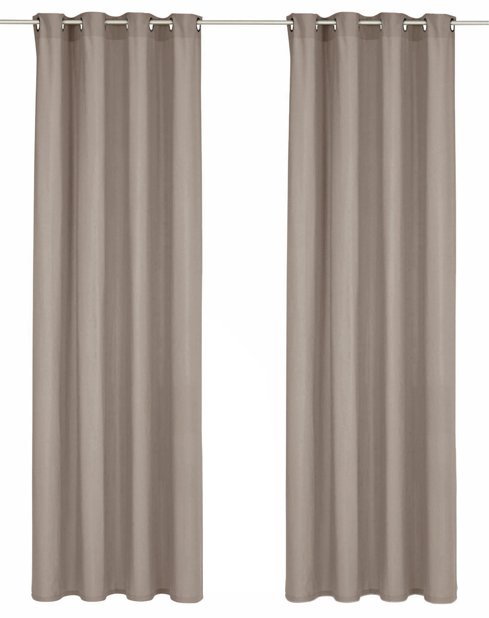OTTO home Vorhang Parry (2 St), Ösen, blickdicht, Polyester, 2-er Set, blickdicht, monochrom, basic. Reduzierter Preis € 12,99. Unverbindliche Preisempfehlung € 24,99