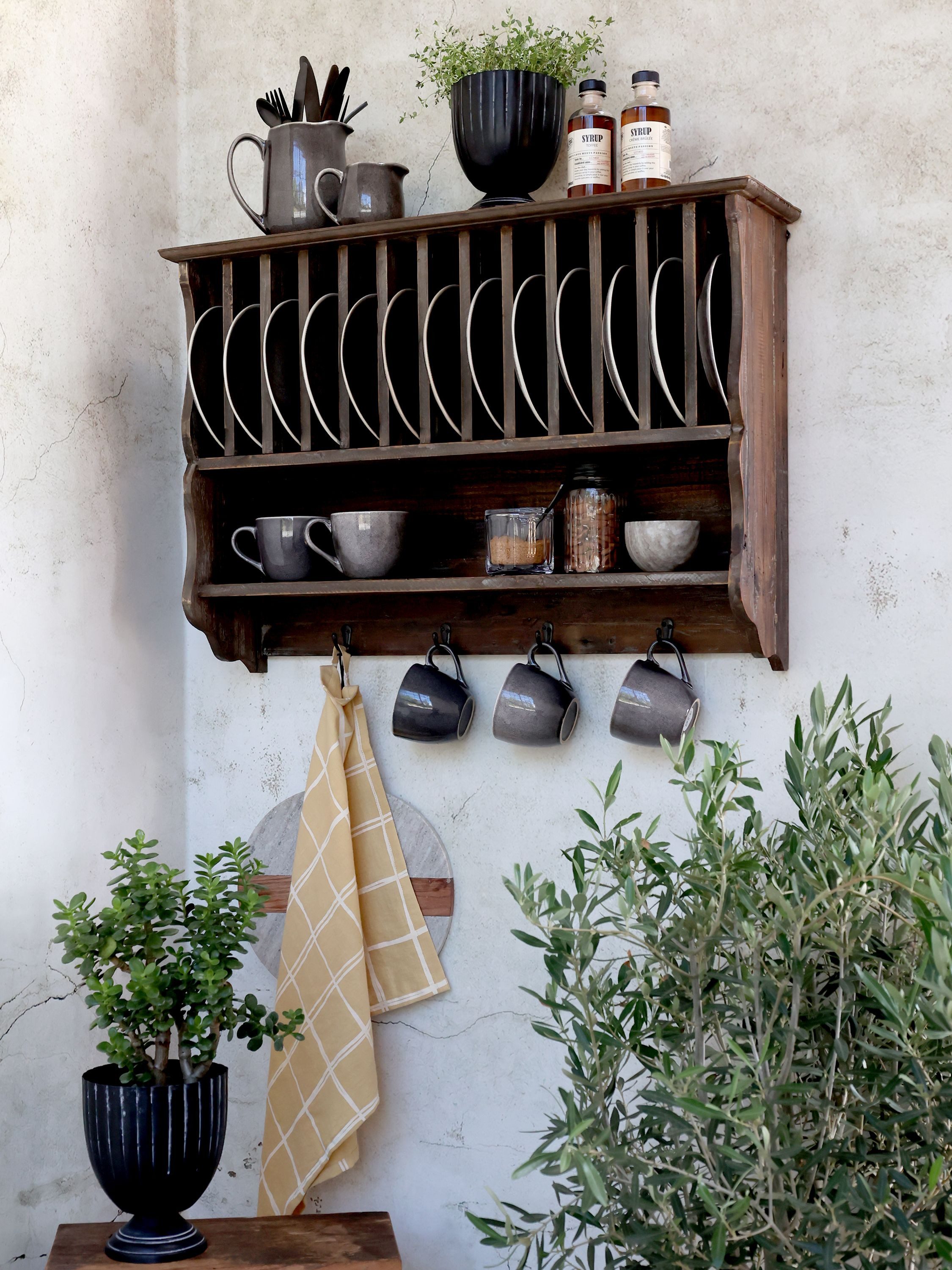 Chic Antique Wandregal Chic Antique - Wandregal Tellerregal mit Regalfach u günstig online kaufen