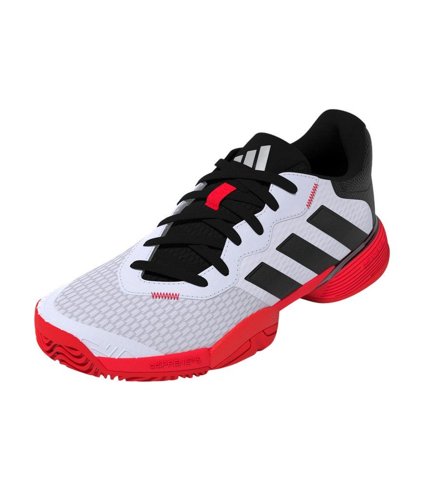adidas Performance Barricade Allcourt 2025 weiss/schwarz/rot Kinder Tennisschuh