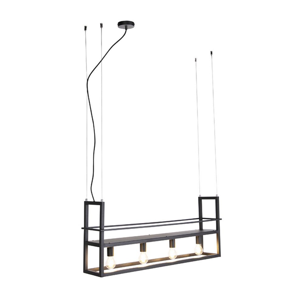 Qazqa Pendelleuchte Cage rack, ohne Leuchtmittel, günstig online kaufen