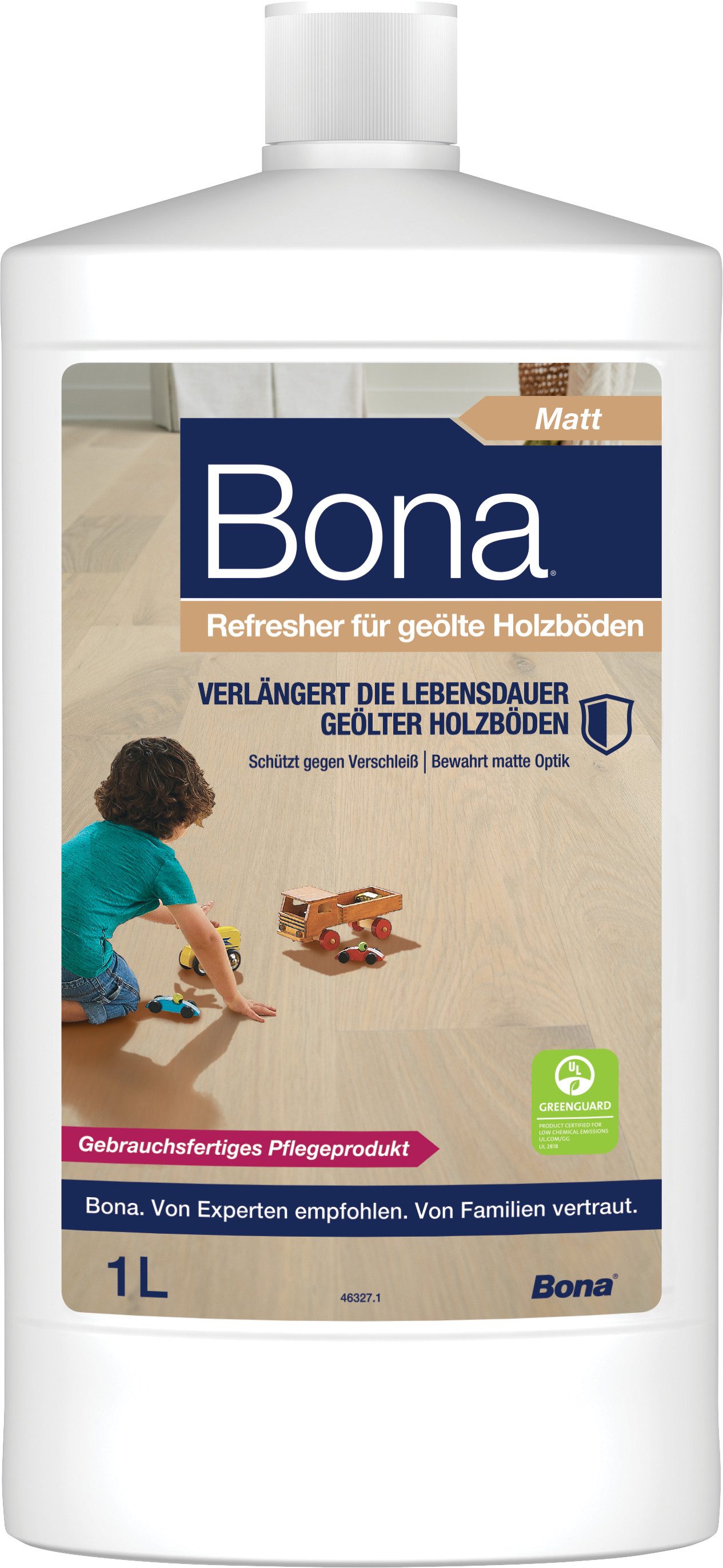 Bona Parkettreiniger Refresher für geölte Holzböden 1 L Bodenpflegemittel (1 St), Langanhaltender Schutz, Gebrauchsfertig