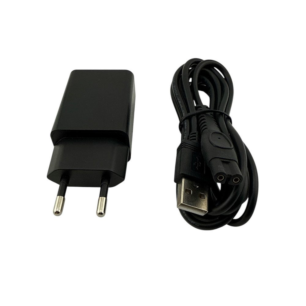 Trade-Shop Netzadapter Ladegerät passend für Philips OneBlade 360 Netzteil (USB-A Netzstecker inkl. Ladekabel für Rasierer / Kabellänge: 1,7m) – Bild 4 von 4
