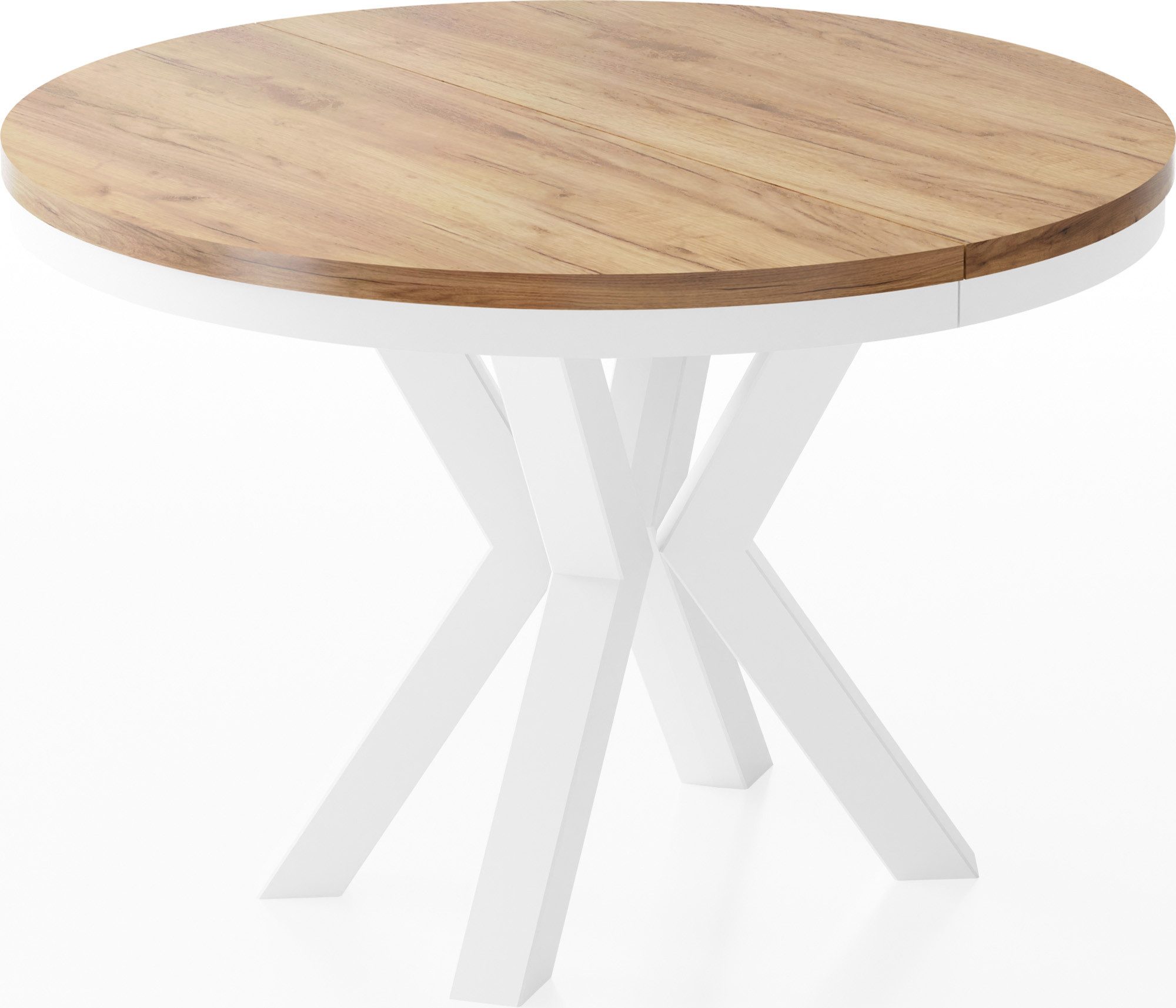 WFL GROUP Esstisch Clara White (erhältlich in zwei Größen – 100/120 cm, aus günstig online kaufen