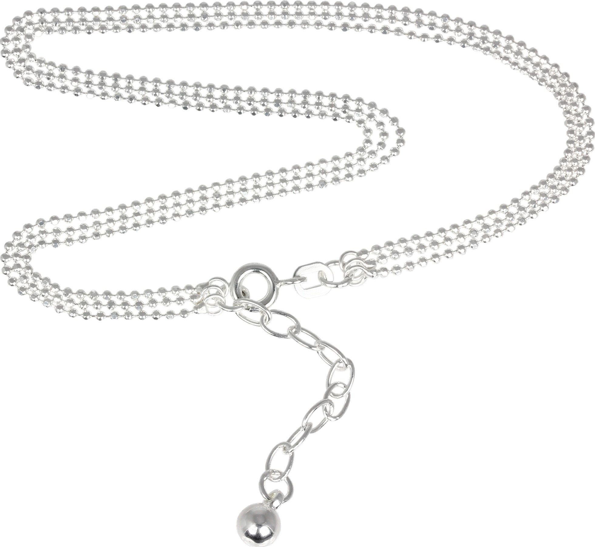 SilberDream Fußkette mit Anhänger SilberDream Fußkette Silber 925 für Damen (Fußkette), Damen Fußkette Kugel aus 925 Sterling Silber, Farbe: silber