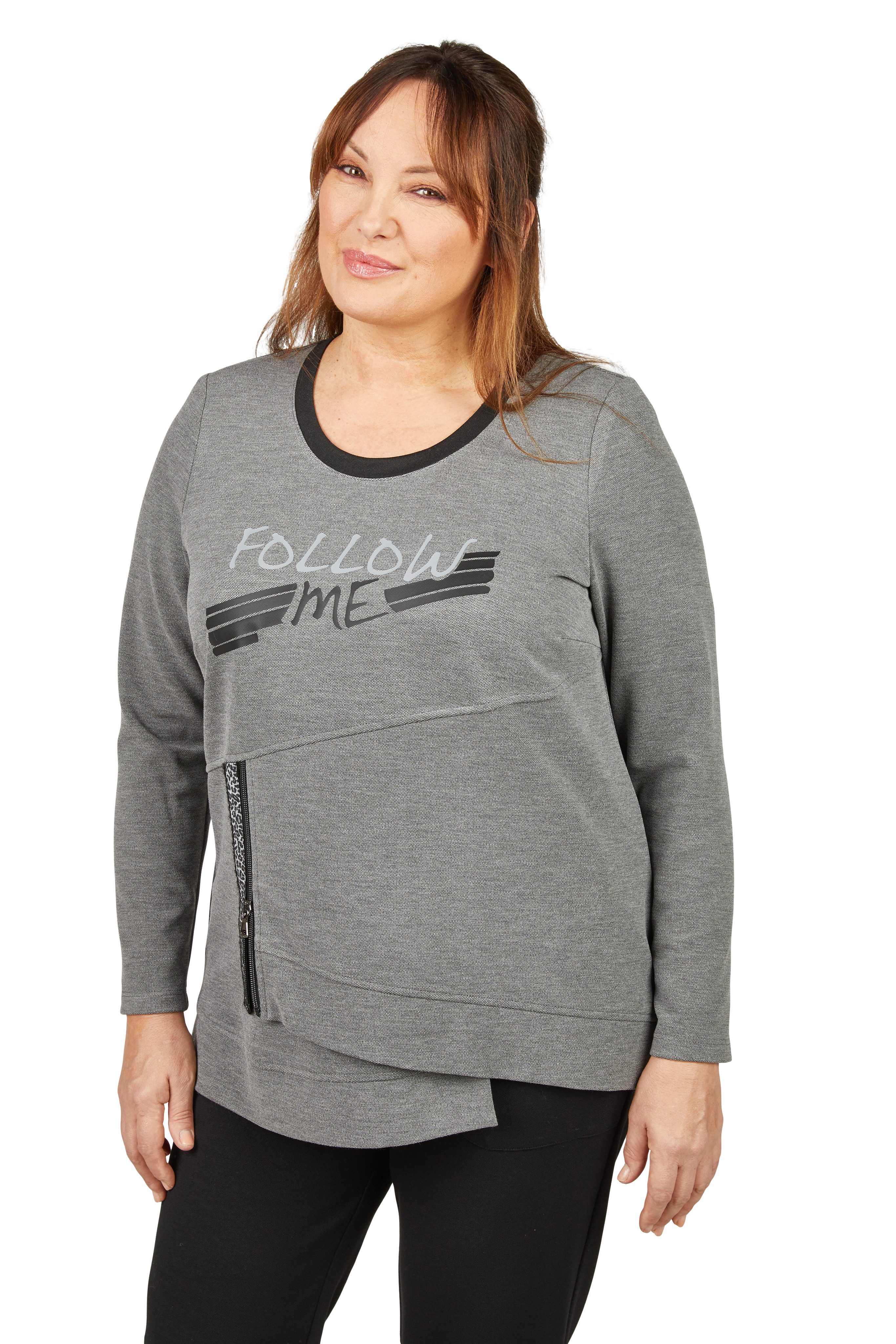 Mona Lisa Rundhalspullover Große Größen Ein Pulli für jeden Anlass mit raffinierten Details