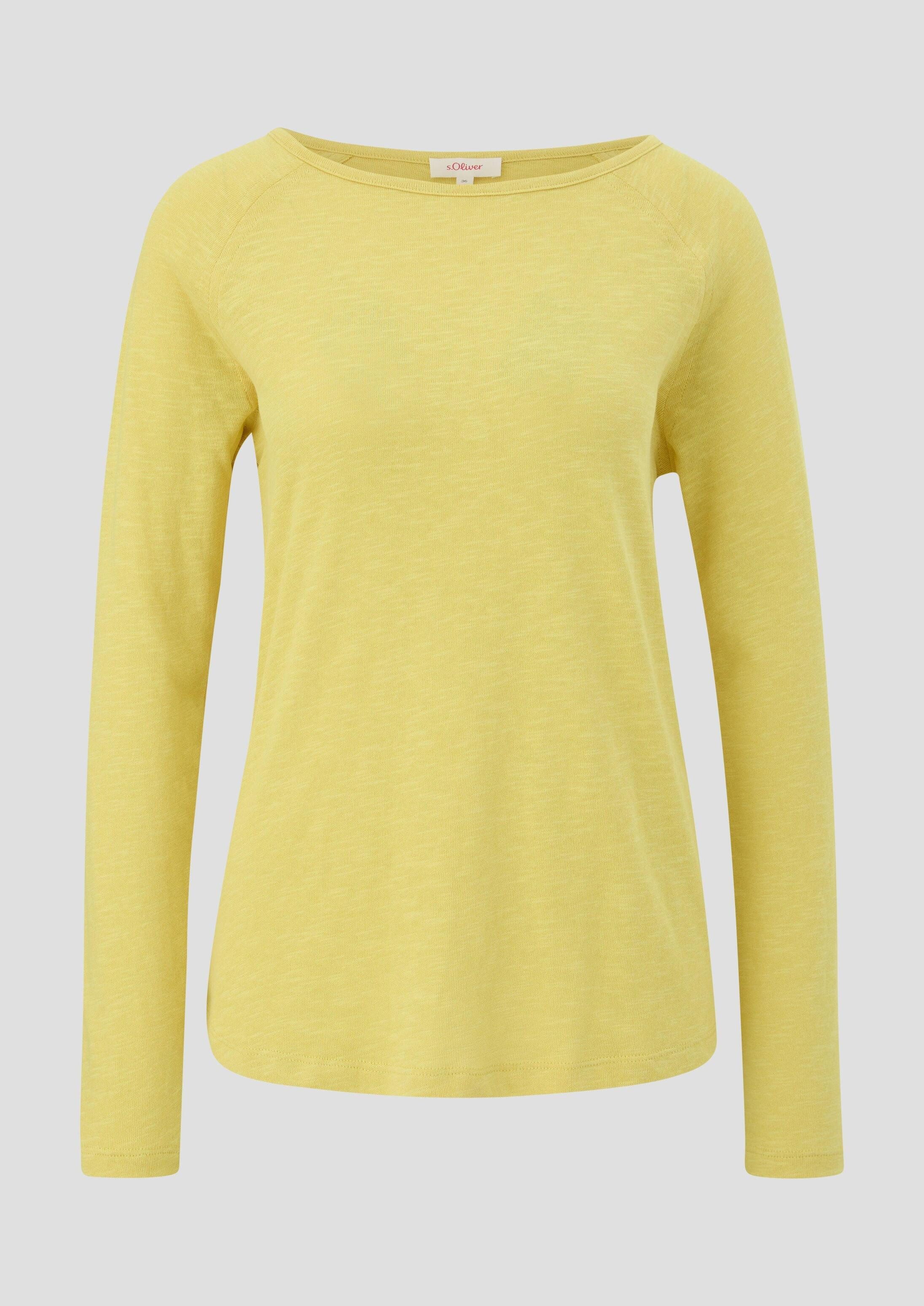 s.Oliver Langarmshirt T-Shirt Longsleeve aus Baumwollmix