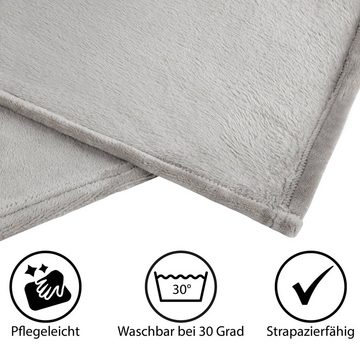 Wohndecke Sofadecke Cashmere Touch Kuscheldecke Decke 150x200 180x220 I 4 Farben, Zestri, Couchdecke kuschelig & warm für Winter, Sofadecken