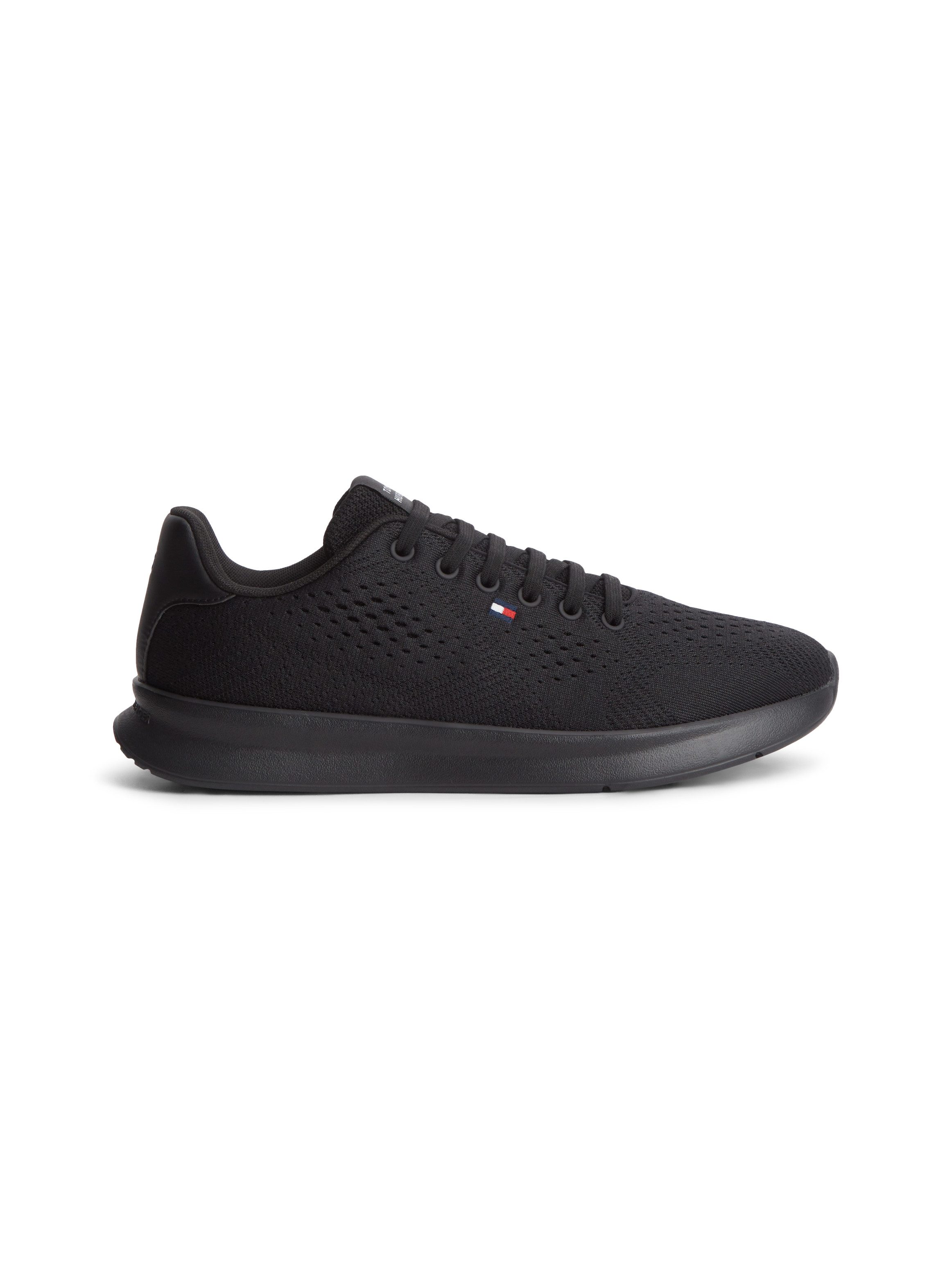 Tommy Hilfiger LIGHTWEIGHT RUNNER KNIT Sneaker Freizeitschuh, Halbschuh, Schnürschuh mit seitlicher Logo-Flagg