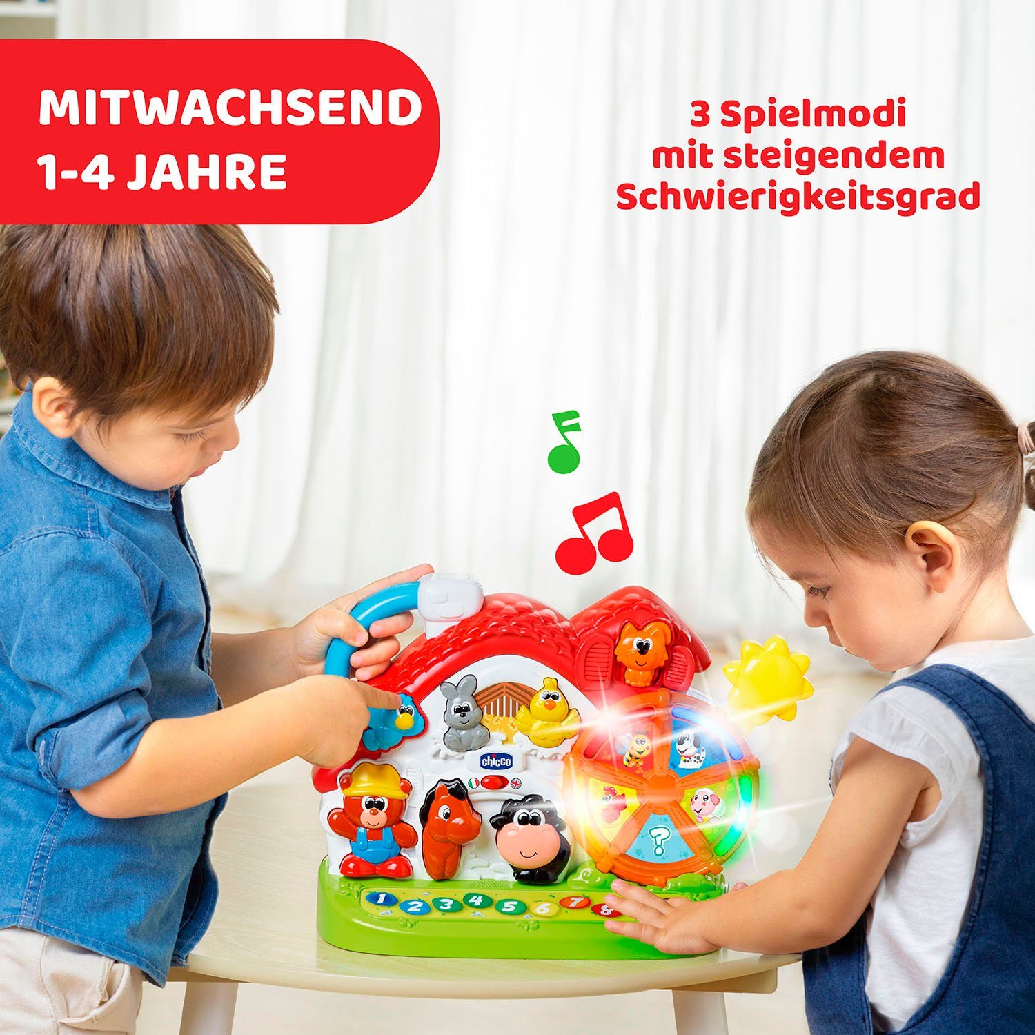 Chicco Lernspielzeug Sprechende Farm (D/GB) – Bild 3 von 5