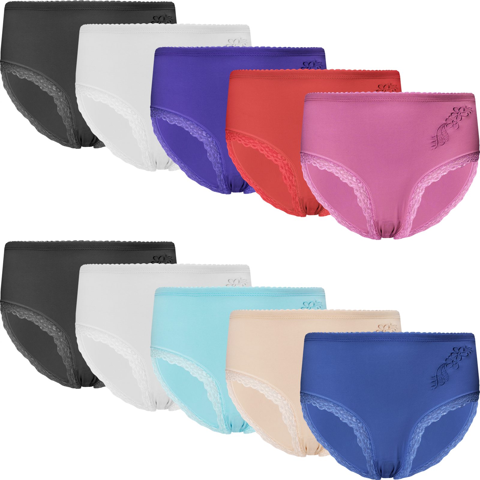 DDOnlineShop Taillenslip Hüftslip Damen (6er-Pack) aus günstig online kaufen