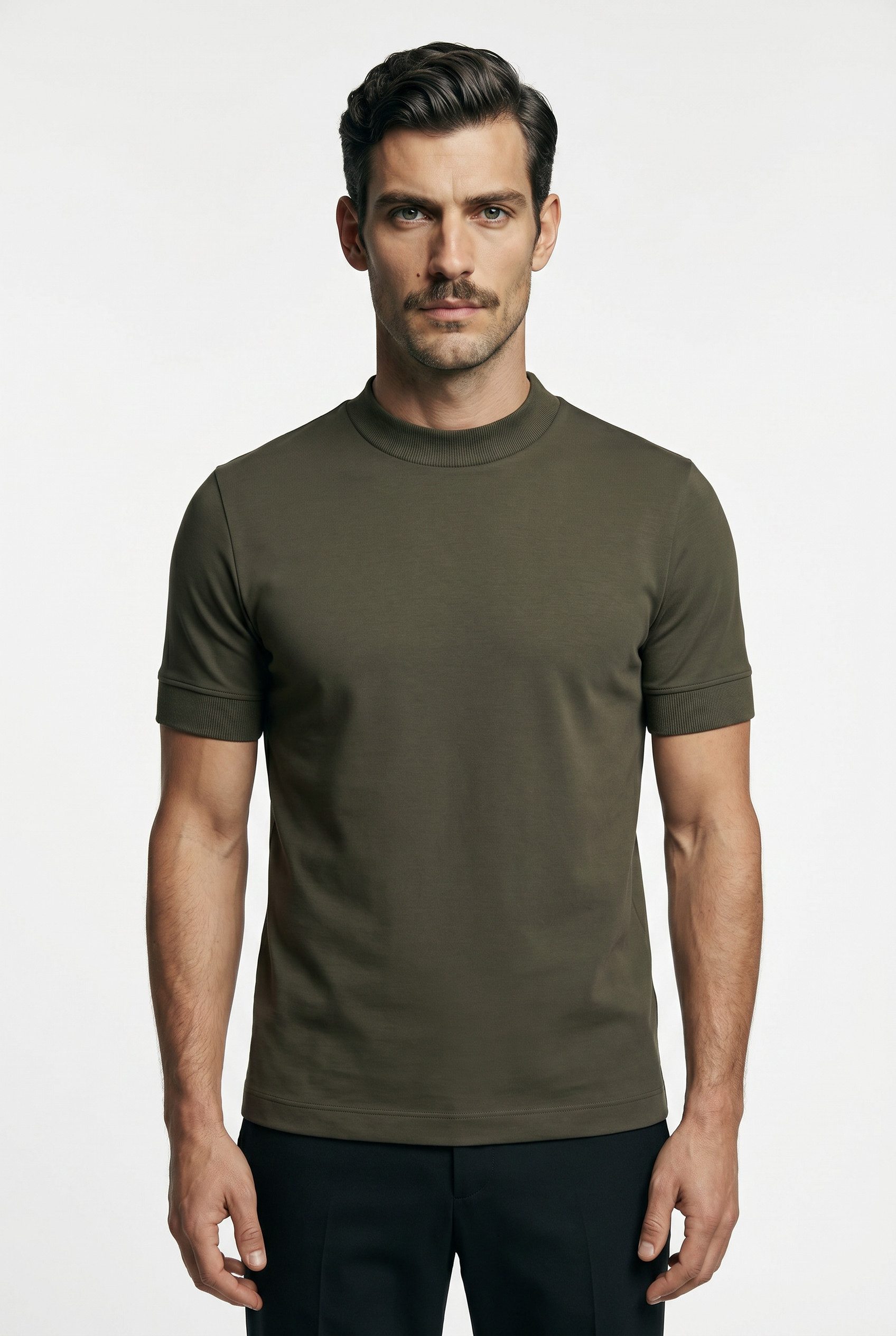 Joop Jeans Rundhalsshirt Cedric mit Bündchen am Ärmel
