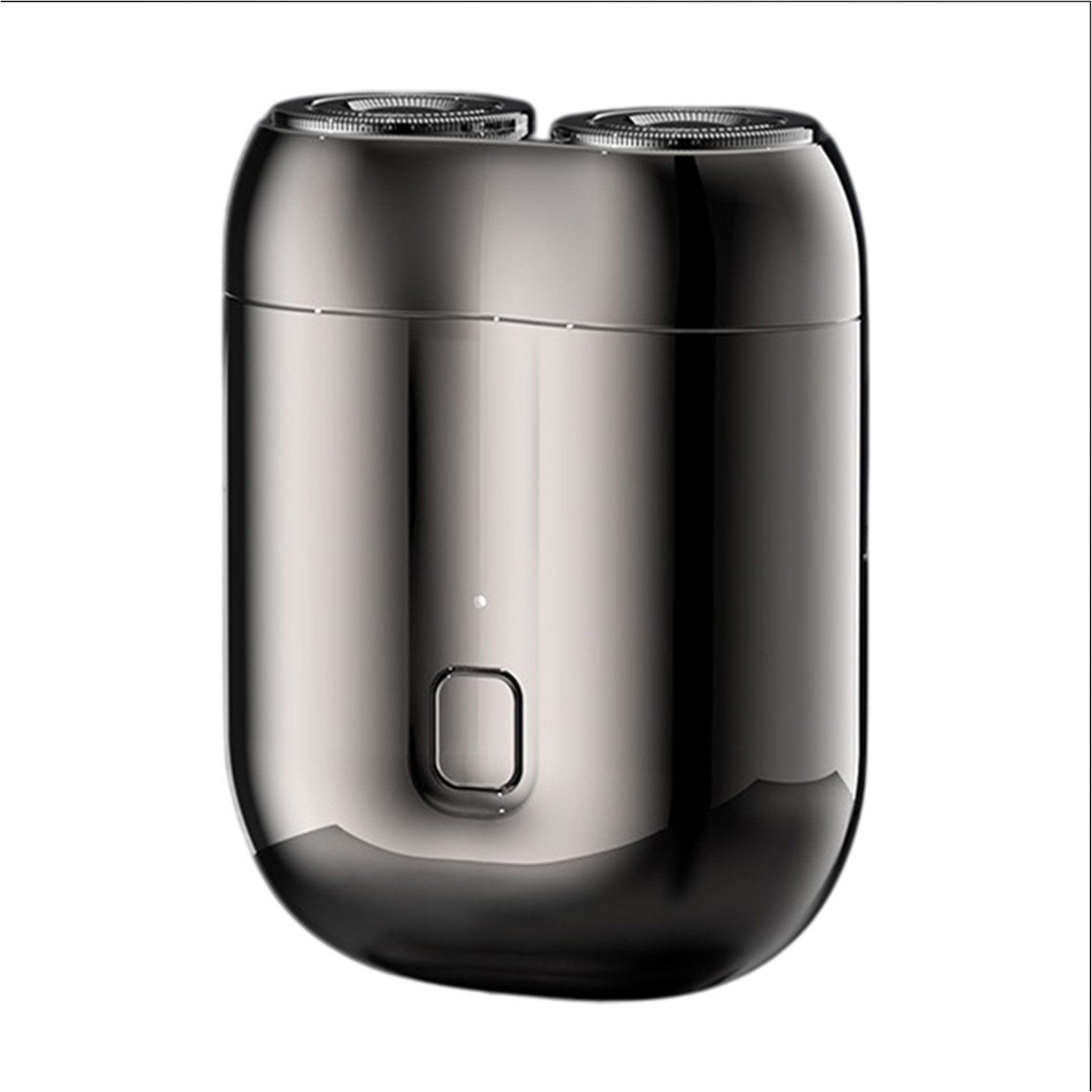 Refttenw Elektrorasierer Rasierer Herren Elektrisch Mini Rasierapparat Tragbarer, IPX6 wasserdichter, Doppelkopf, magnetischer Scherkopf, 7500 U/min