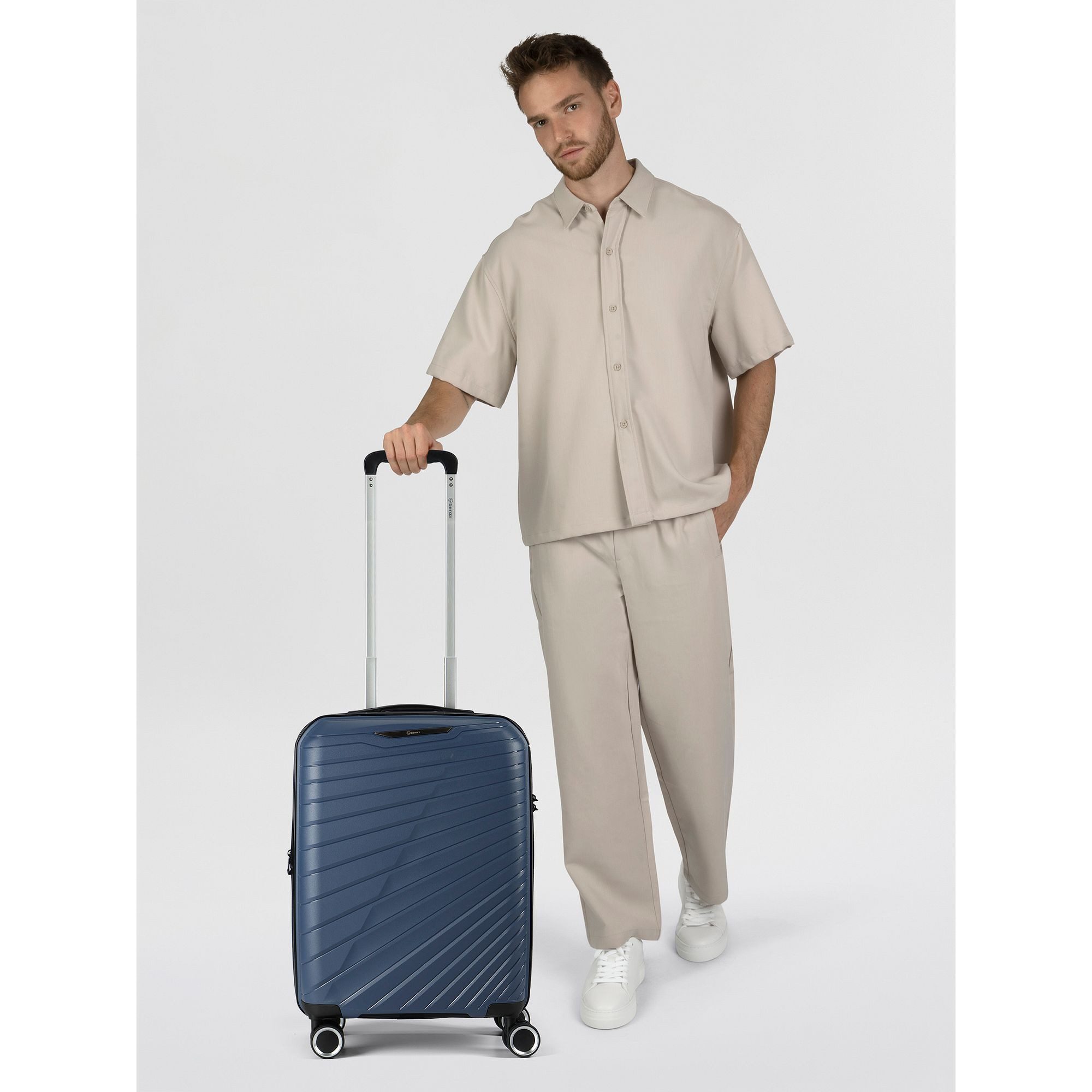 BENZI Handgepäck-Trolley 5808, 4 Rollen, Polypropylen